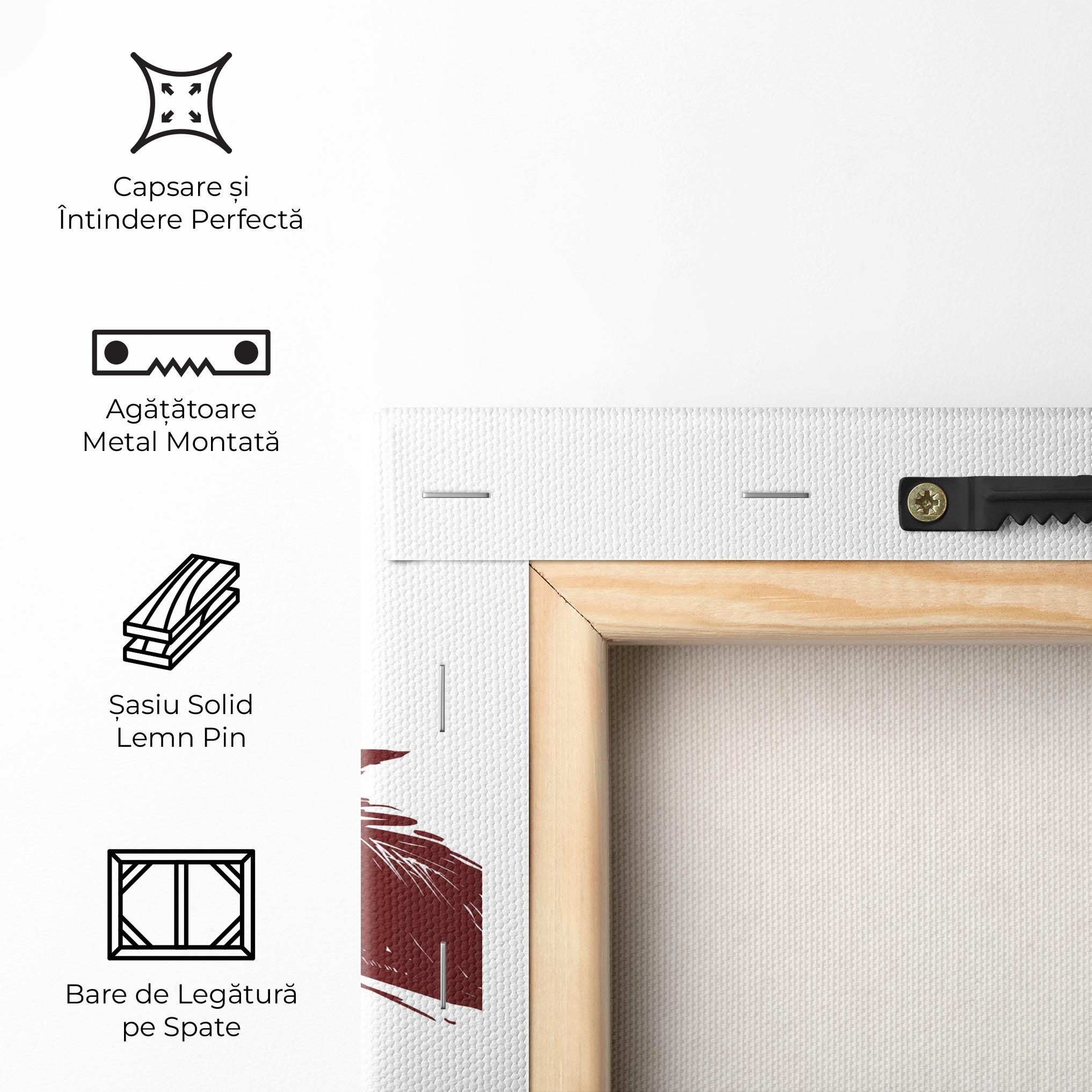 Tablou Canvas Red Blue Wolves mockup 5