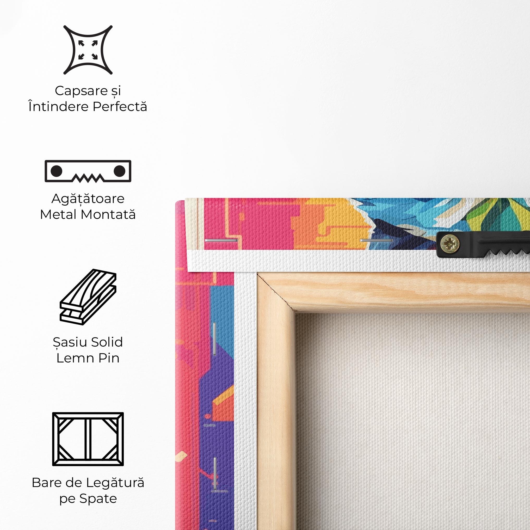 Tablou Canvas Wolf Character mockup 5