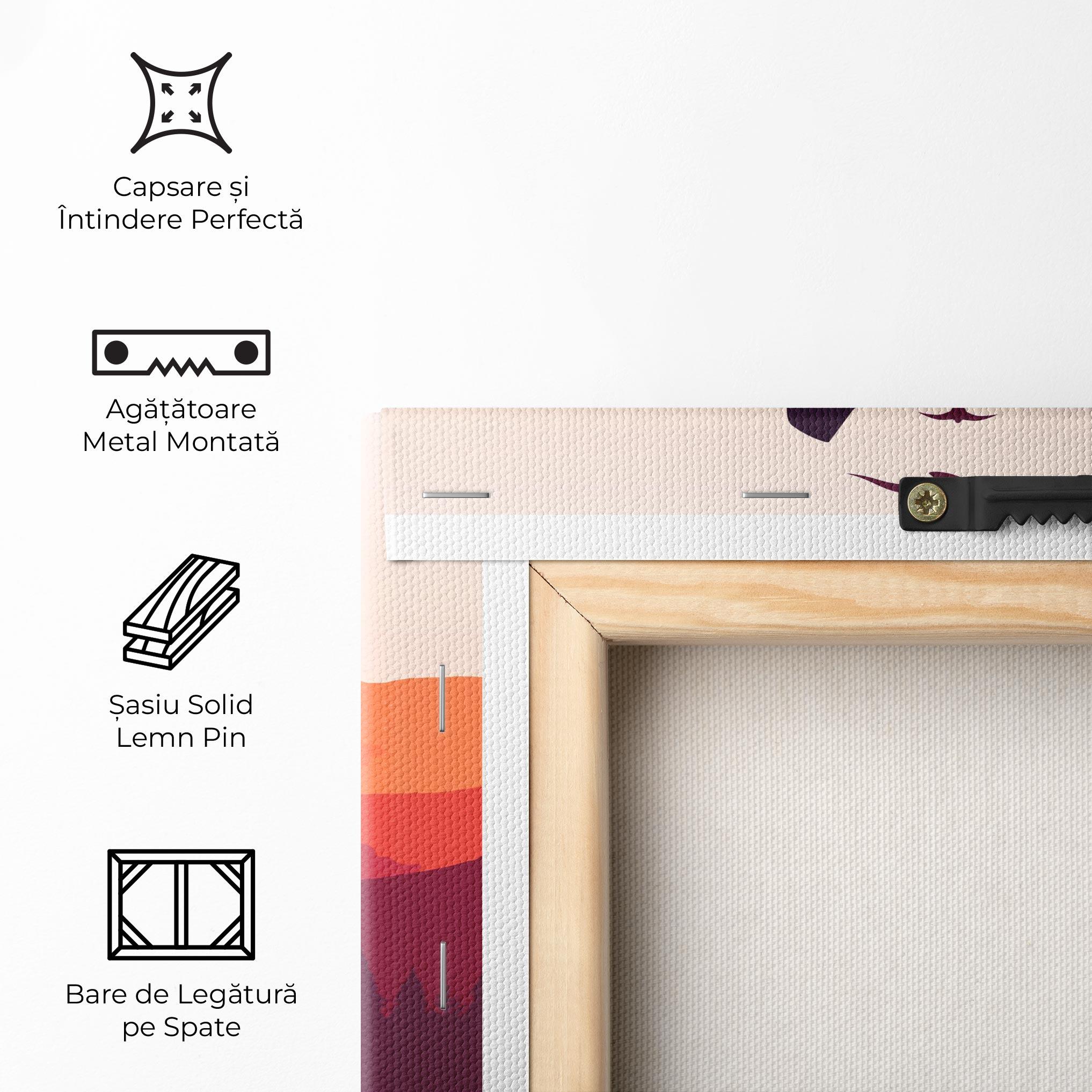 Tablou Canvas Wolf Pink Moon mockup 5