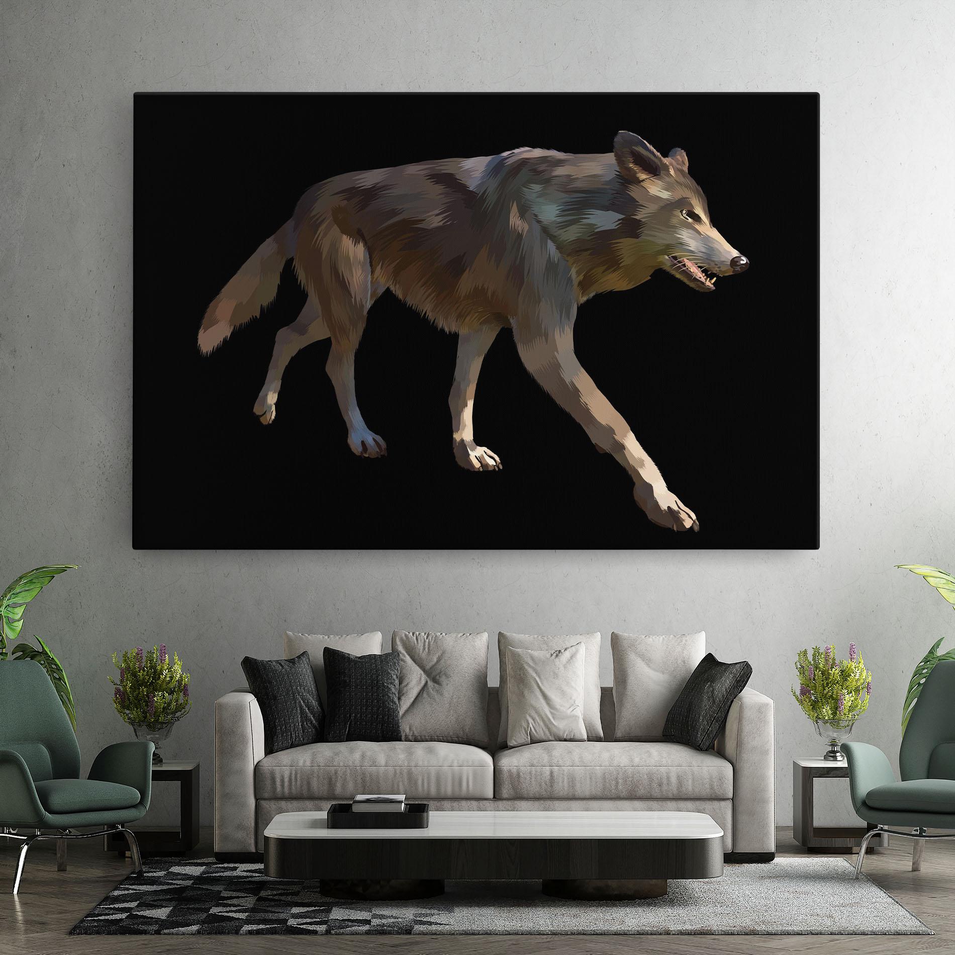 Tablou Canvas 3d Wolf mockup 7