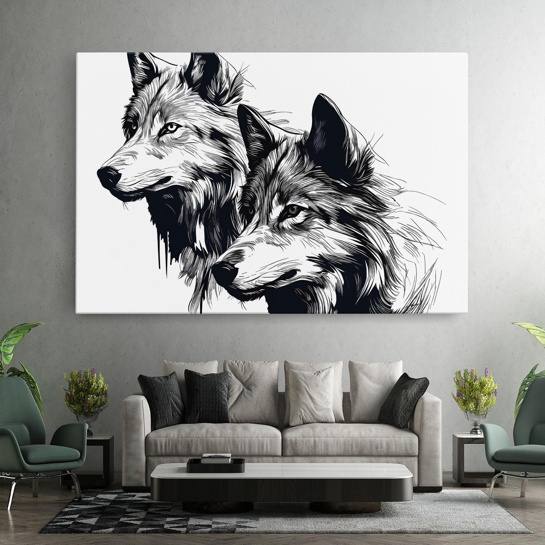 Tablou Canvas Wolf Friends mockup 7