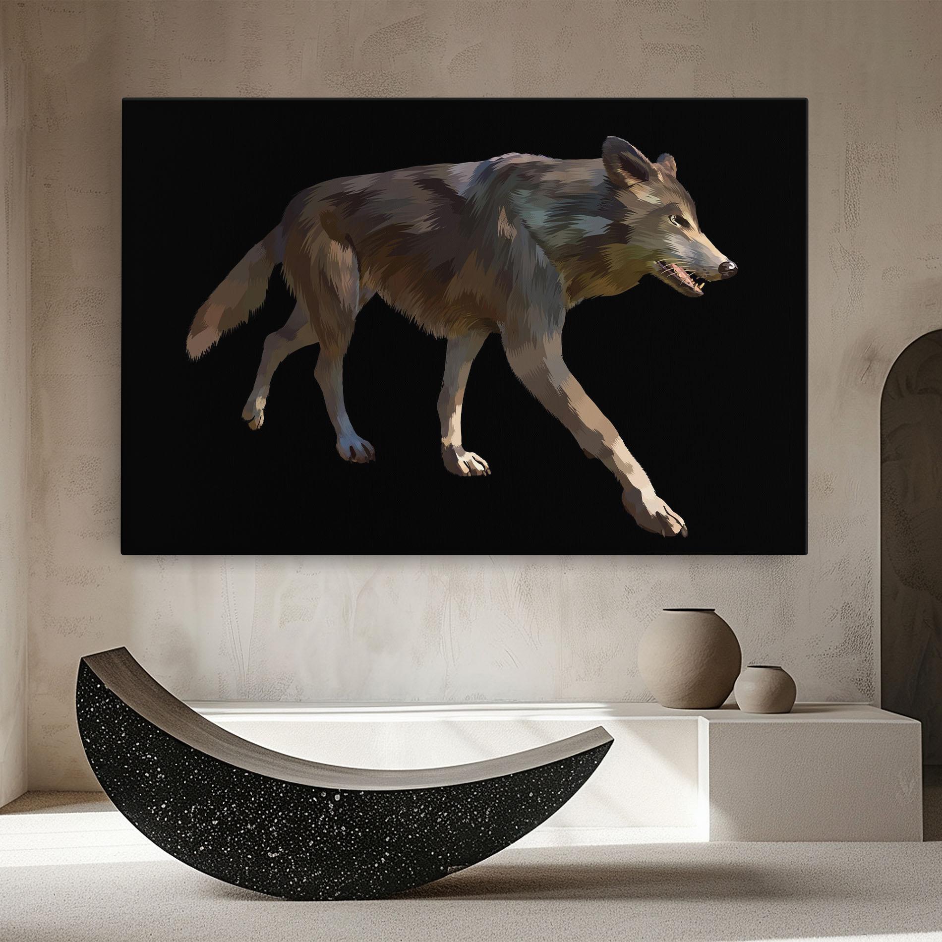 Tablou Canvas 3d Wolf mockup 8