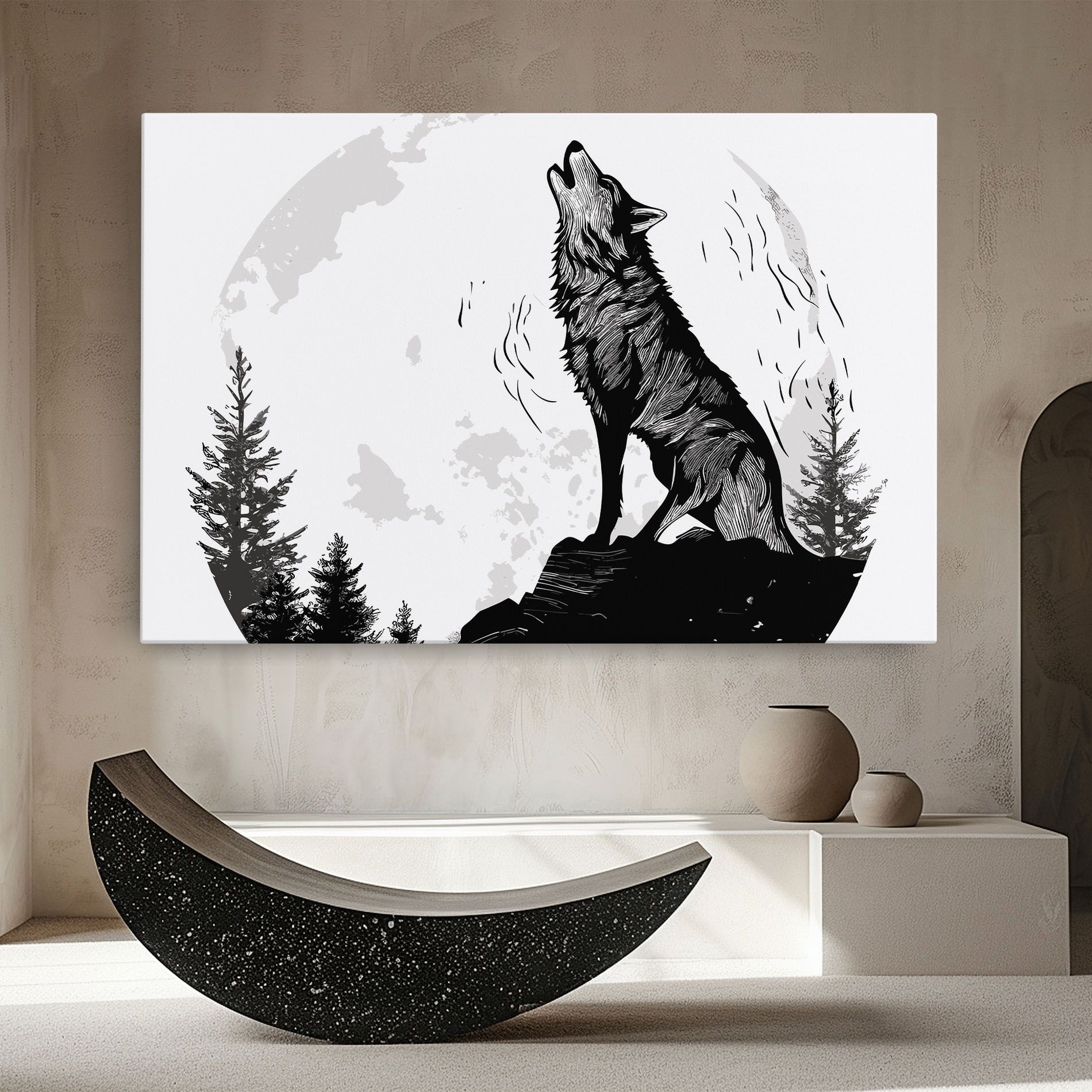 Grey Moon Wolf mockup 8