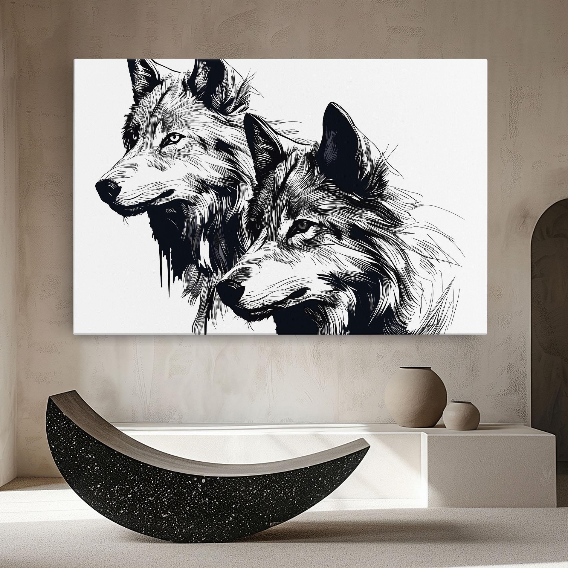 Tablou Canvas Wolf Friends mockup 8