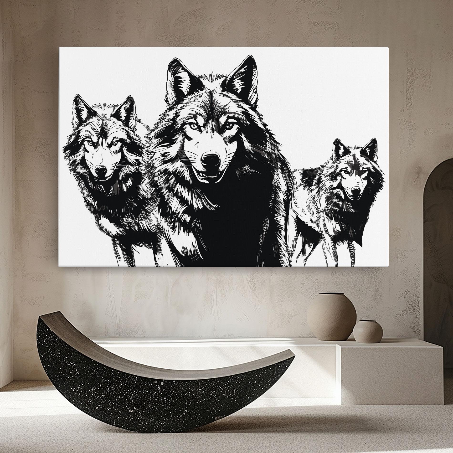 Tablou Canvas Wolves mockup 8