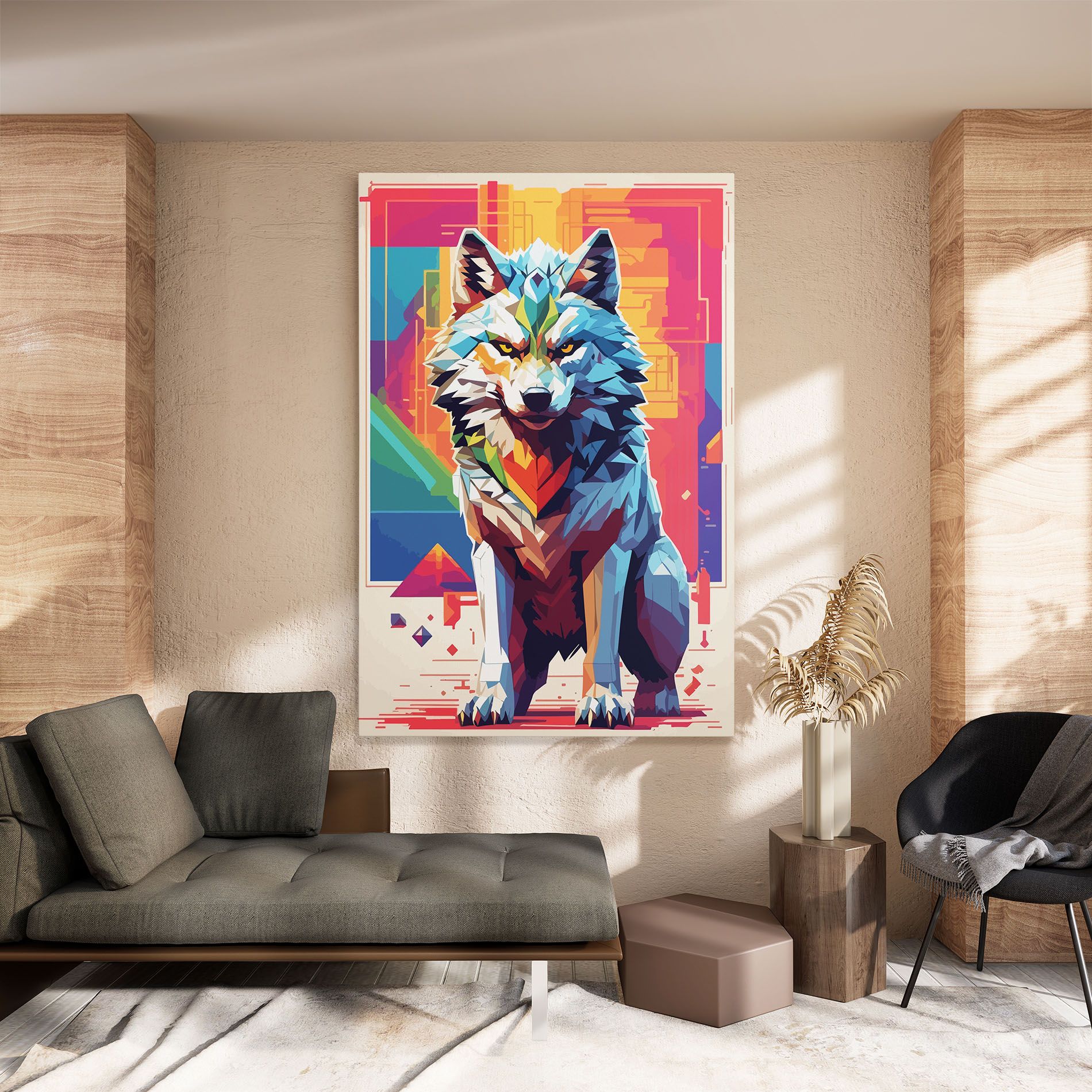 Wolf Character mockup 8