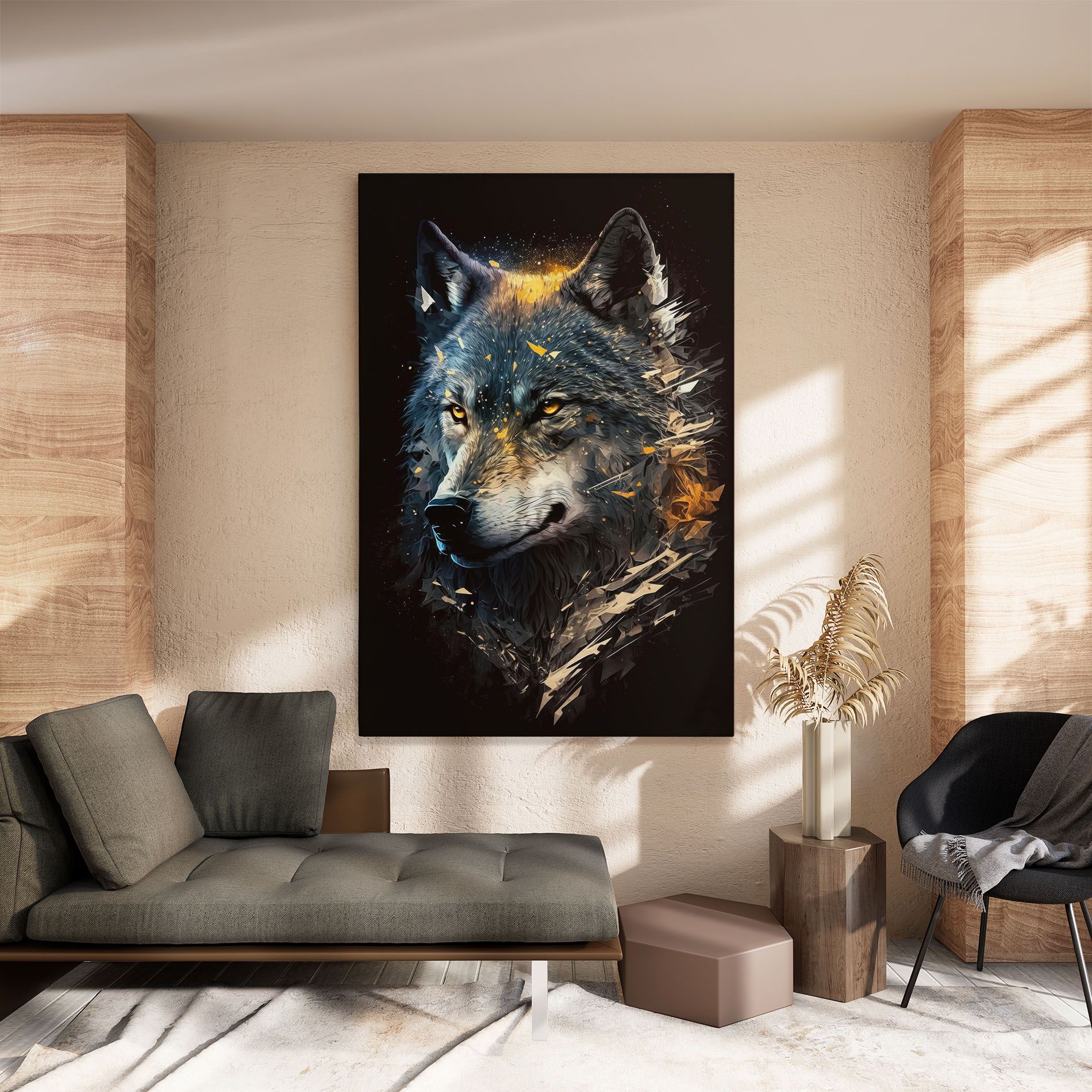Wolf Portrait mockup 8