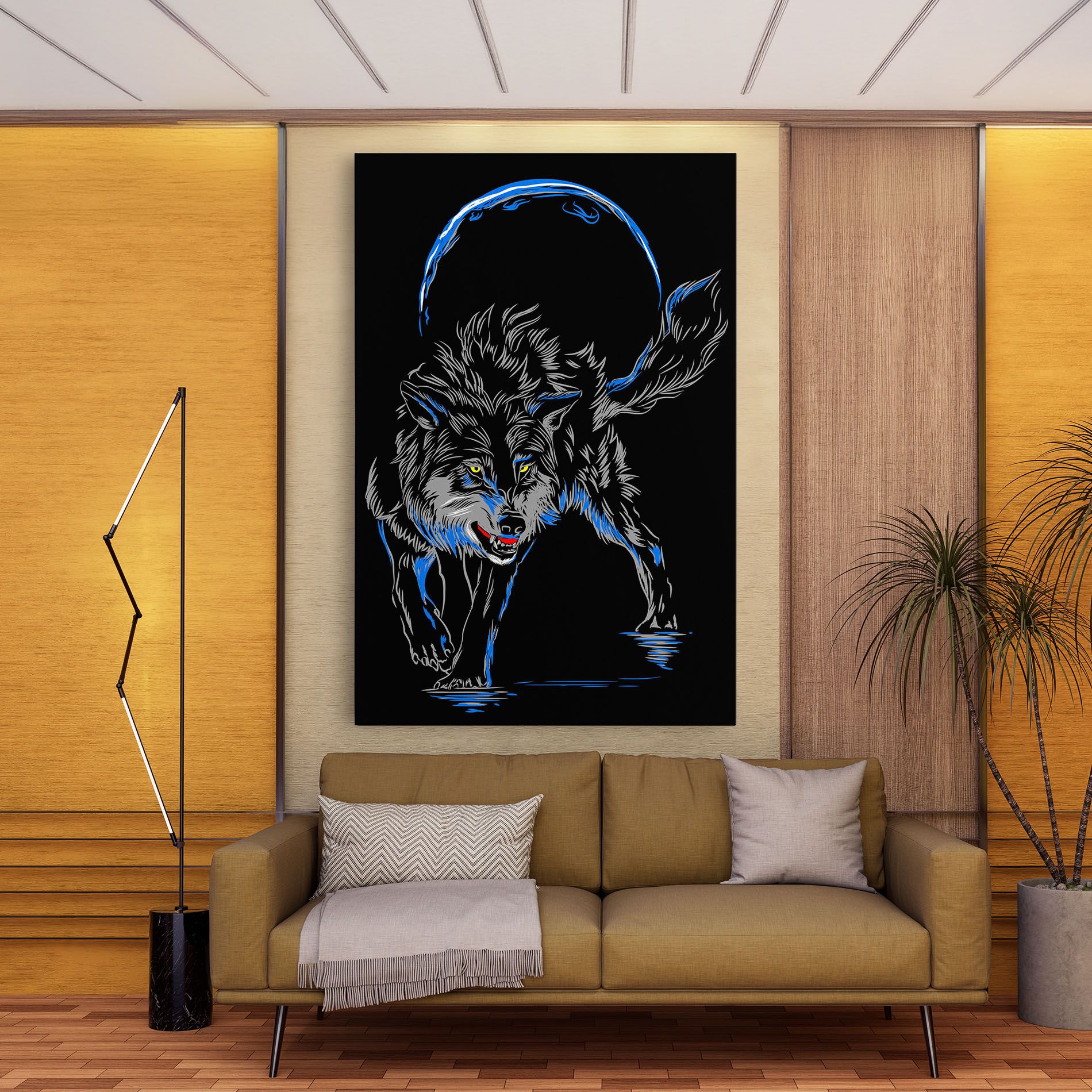 Grey Blue Wolf mockup 9