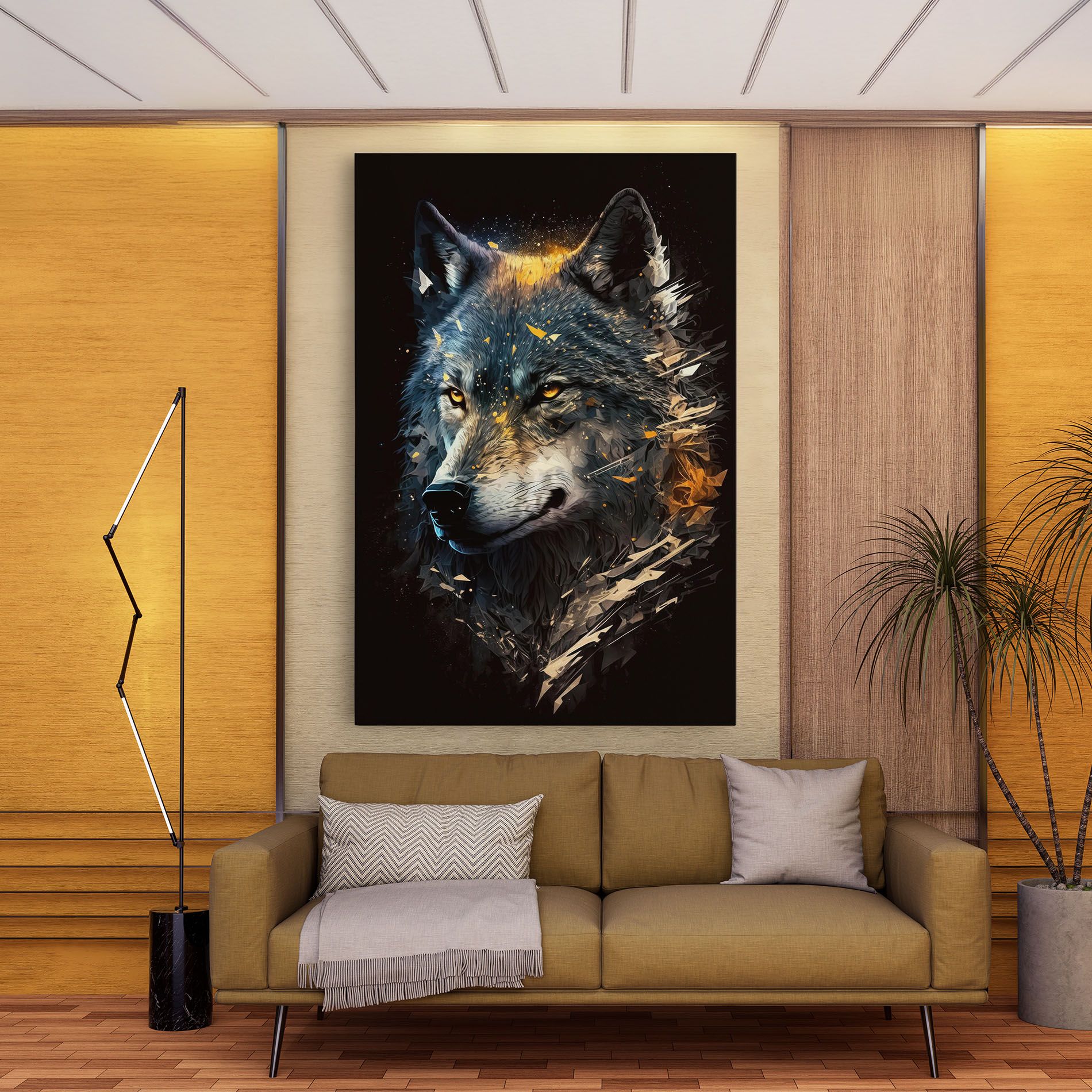 Wolf Portrait mockup 9