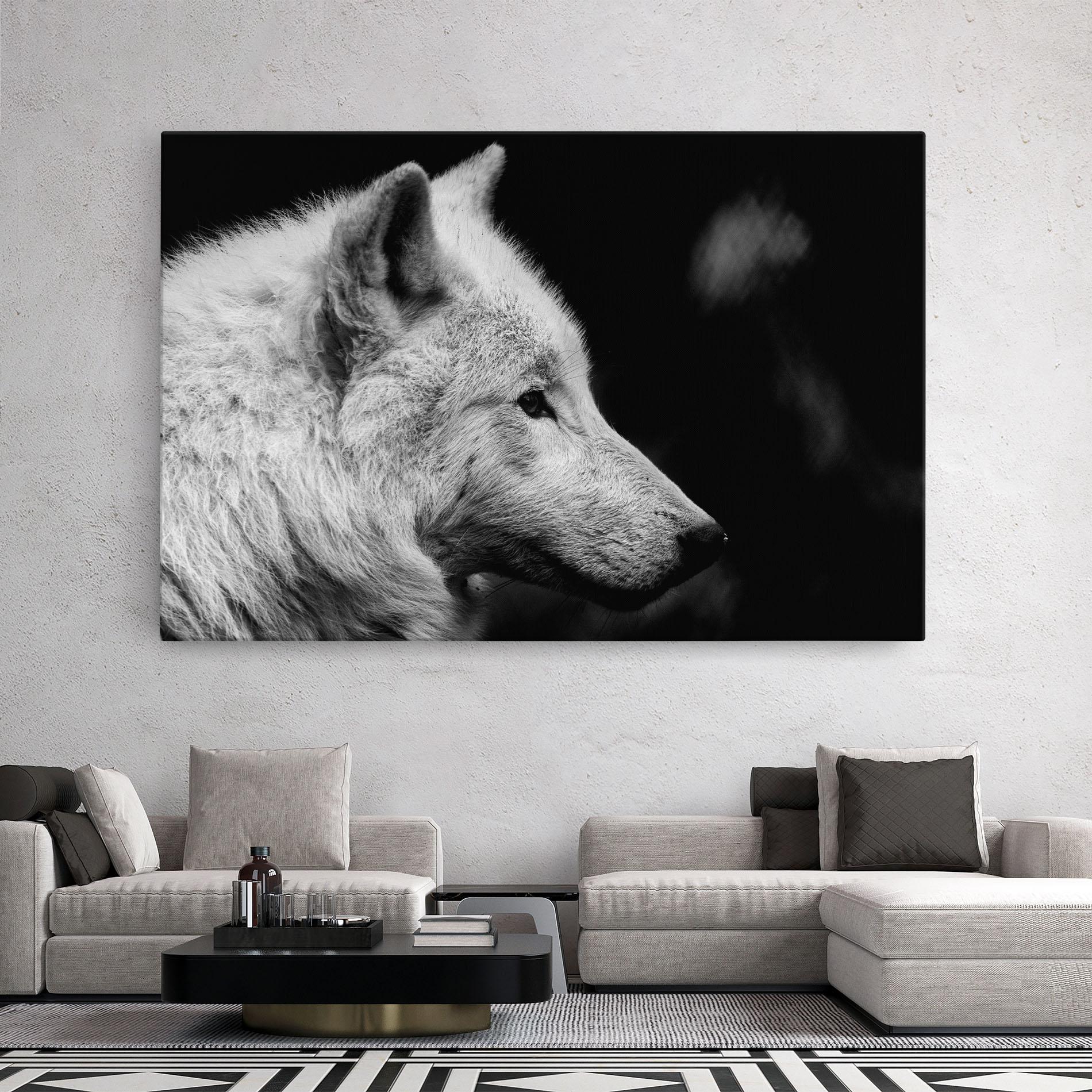 Tablou Canvas Grey Wolf mockup 2
