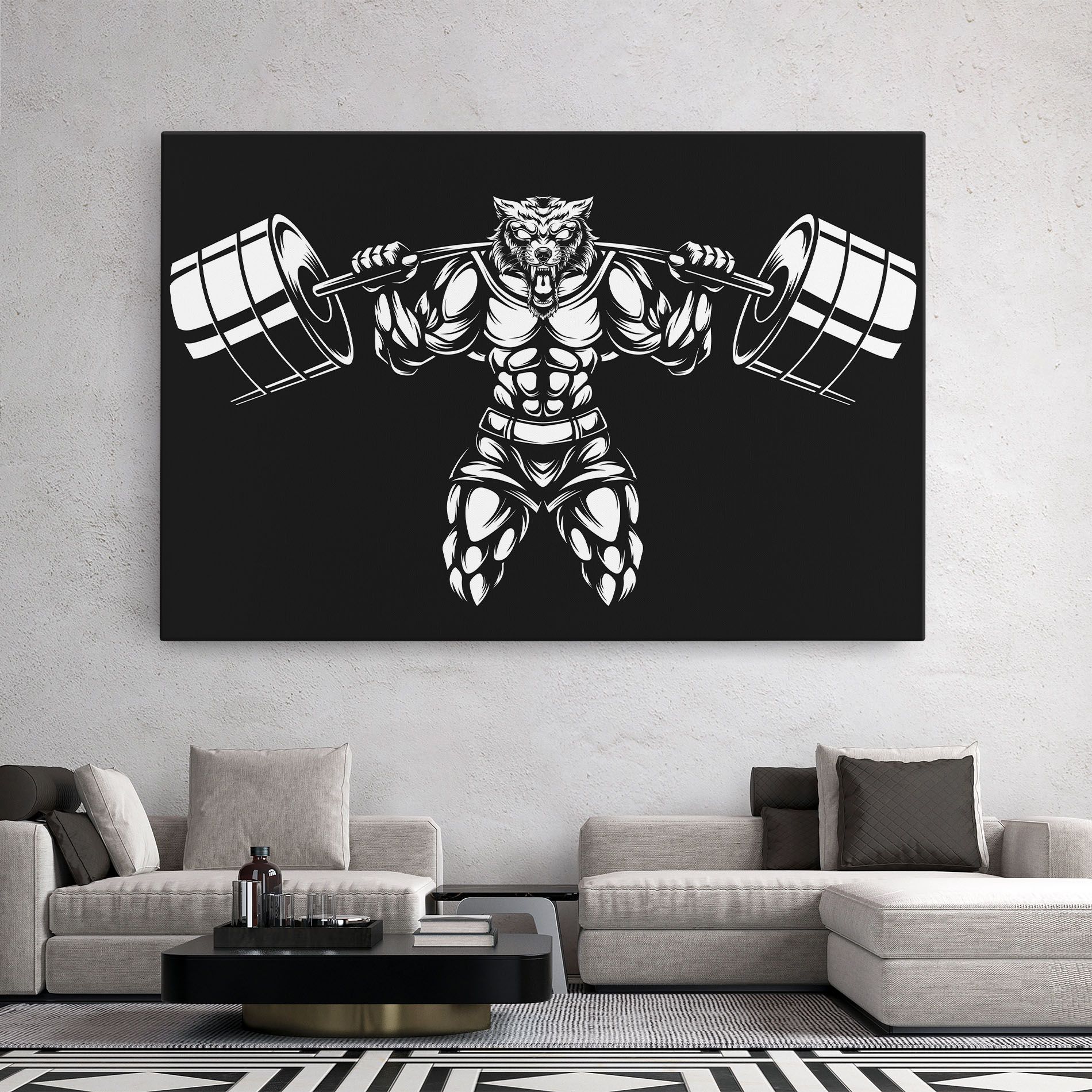 Work Out Wolf mockup 2