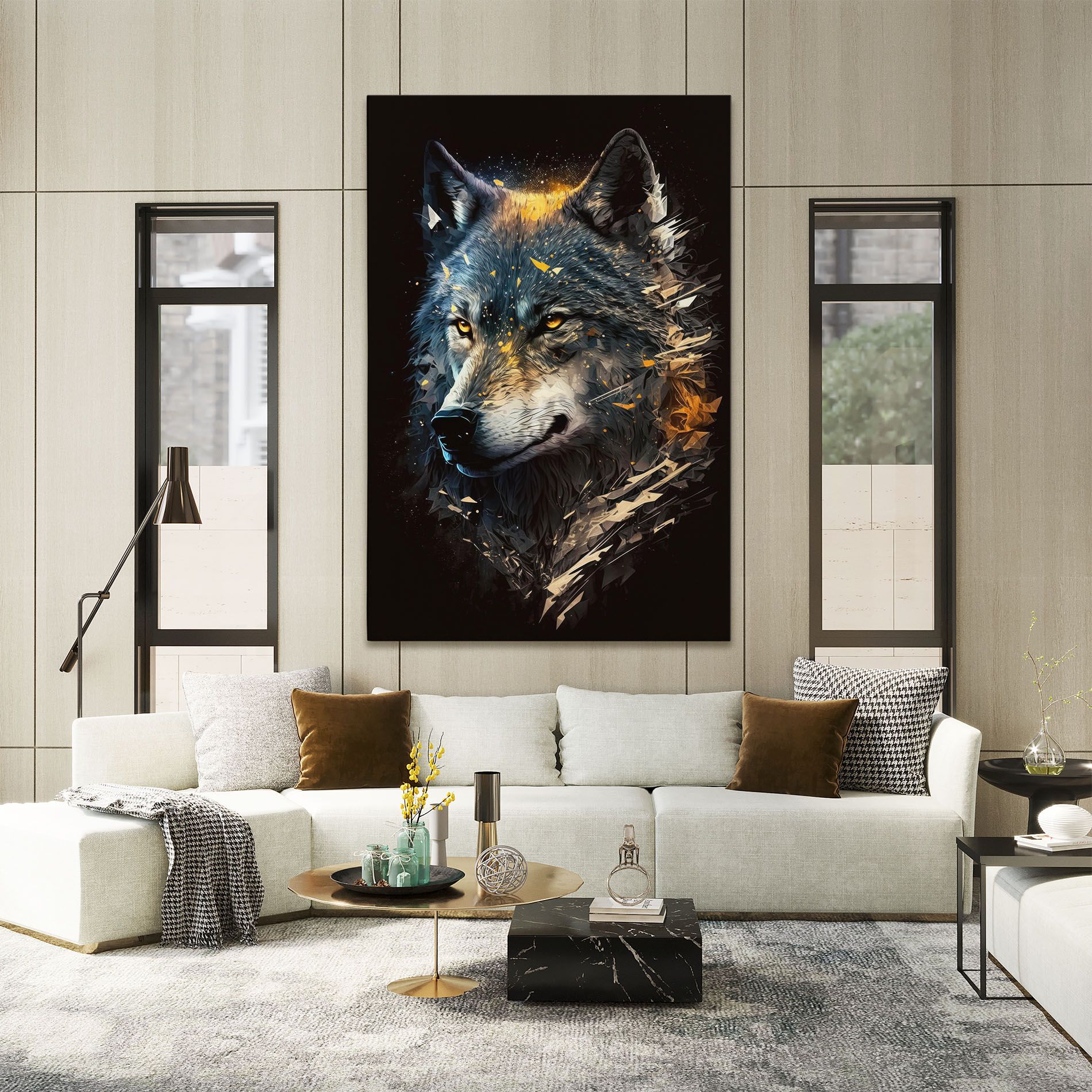 Wolf Portrait mockup 2