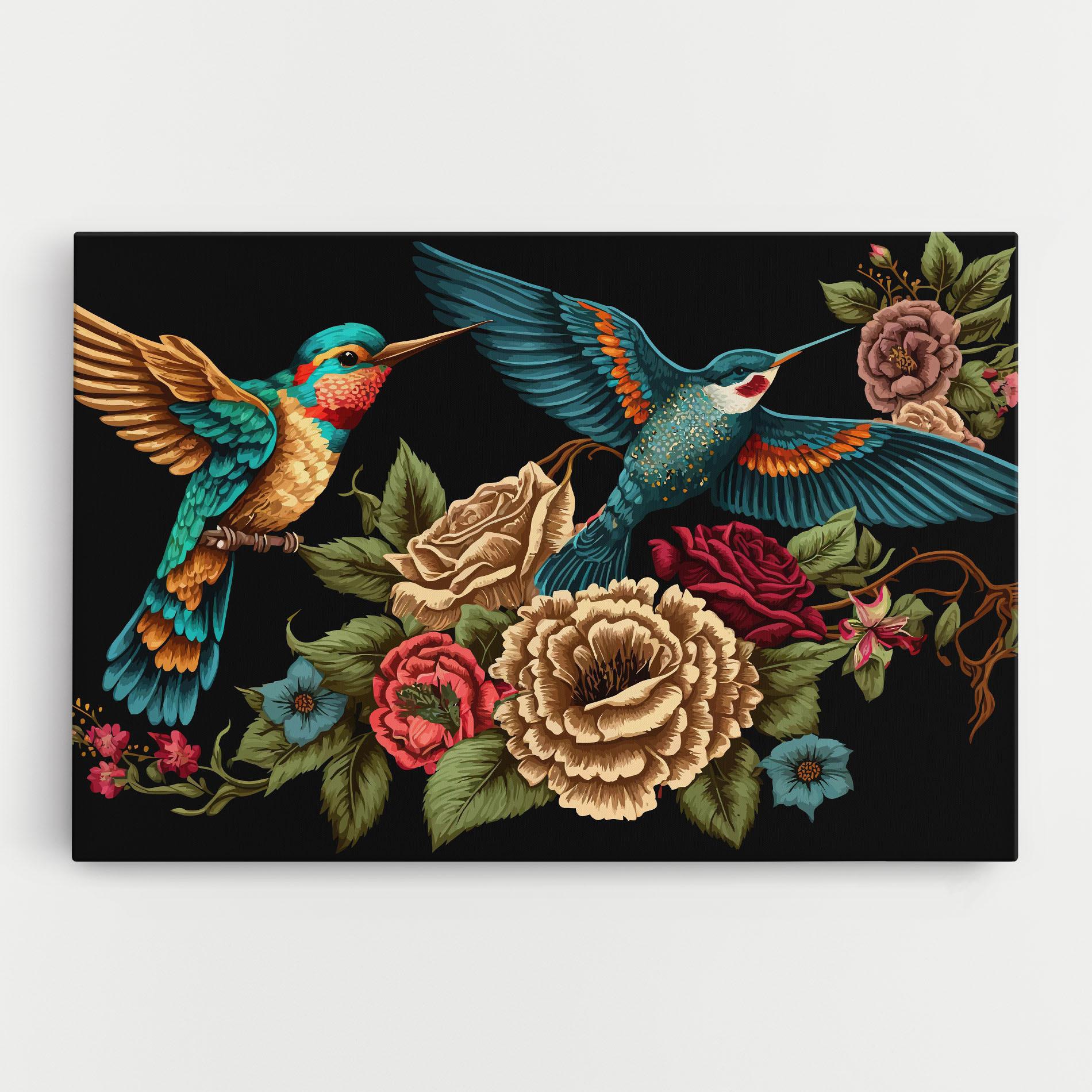 Tablou Canvas Blue Birds mockup 0