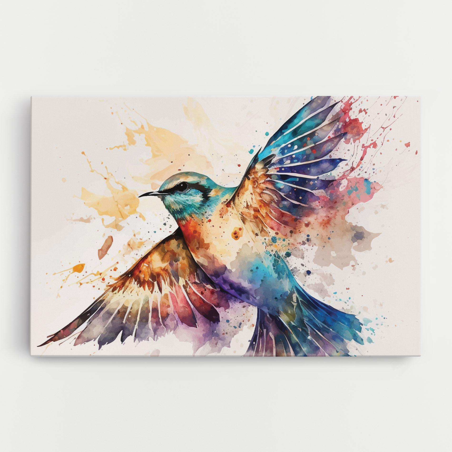 Tablou Canvas Painted Wings Bird mockup 0