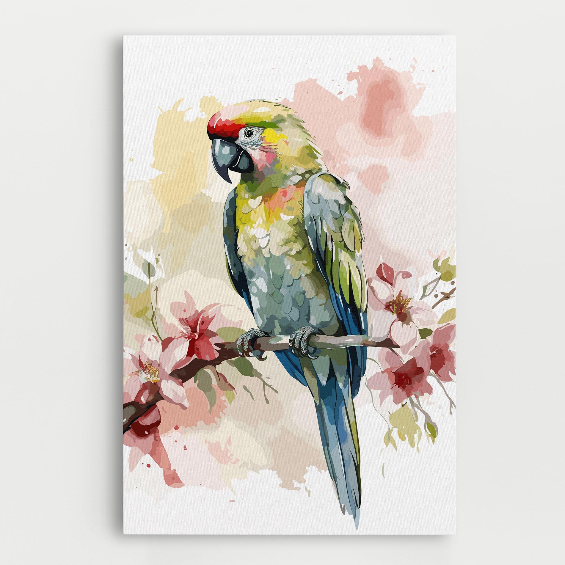 Tablou Canvas Beautiful Parrot mockup 0