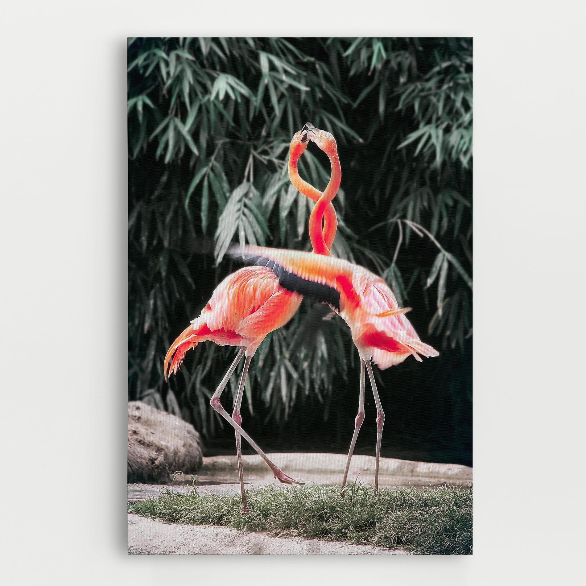 Tablou Canvas Flamingo Love mockup 0