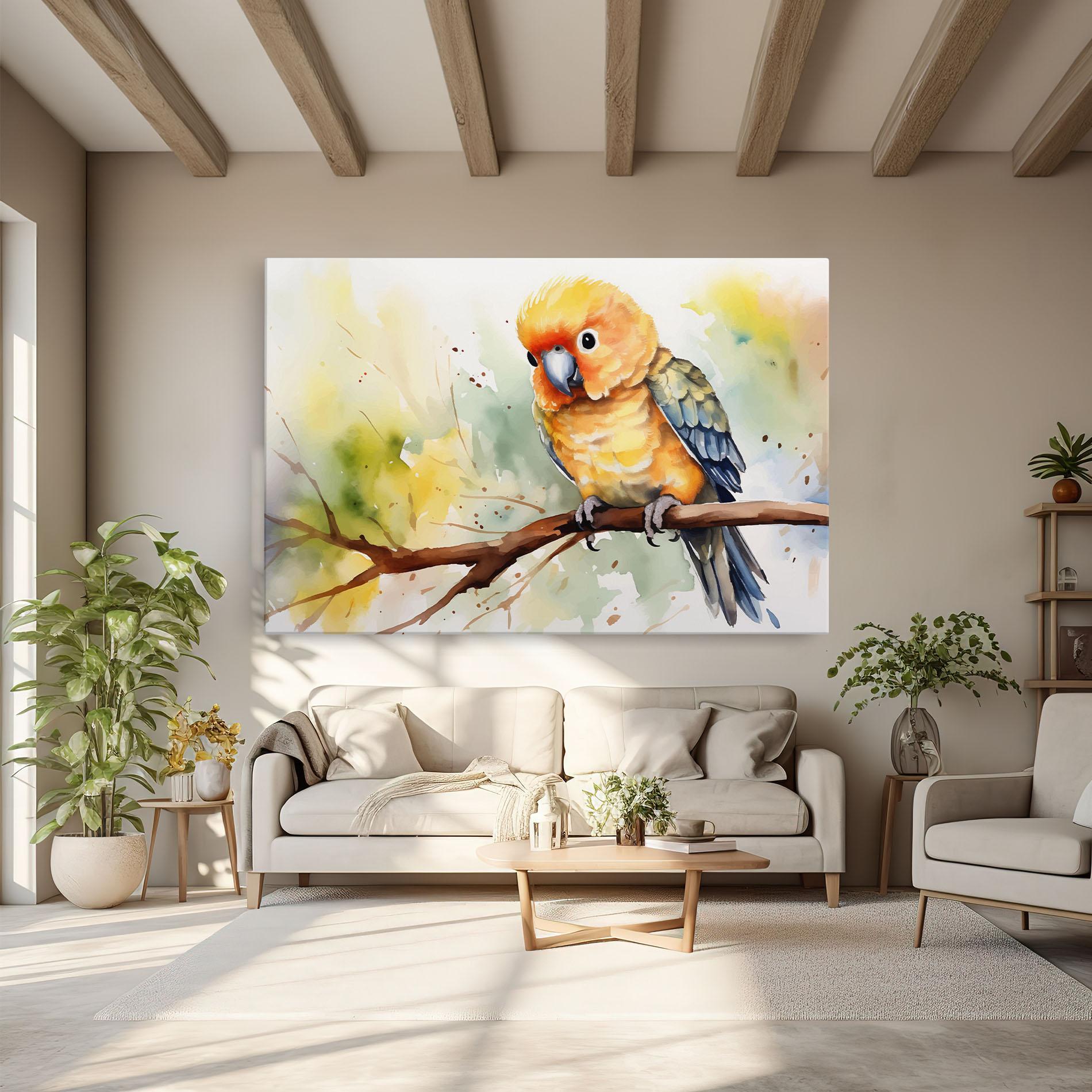 Tablou Canvas Cute Baby Parrot mockup 6