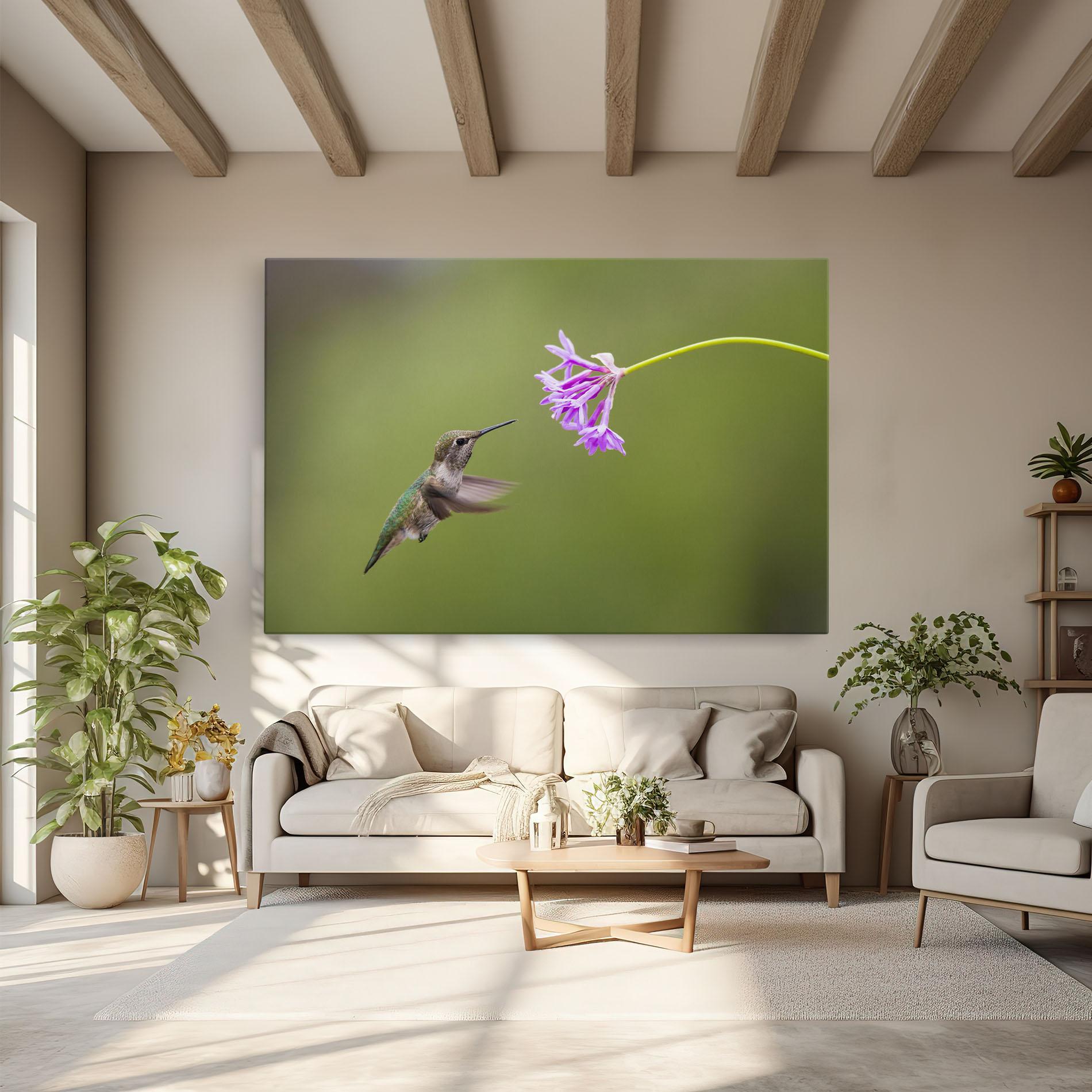 Tablou Canvas Cute Hummingbird mockup 6