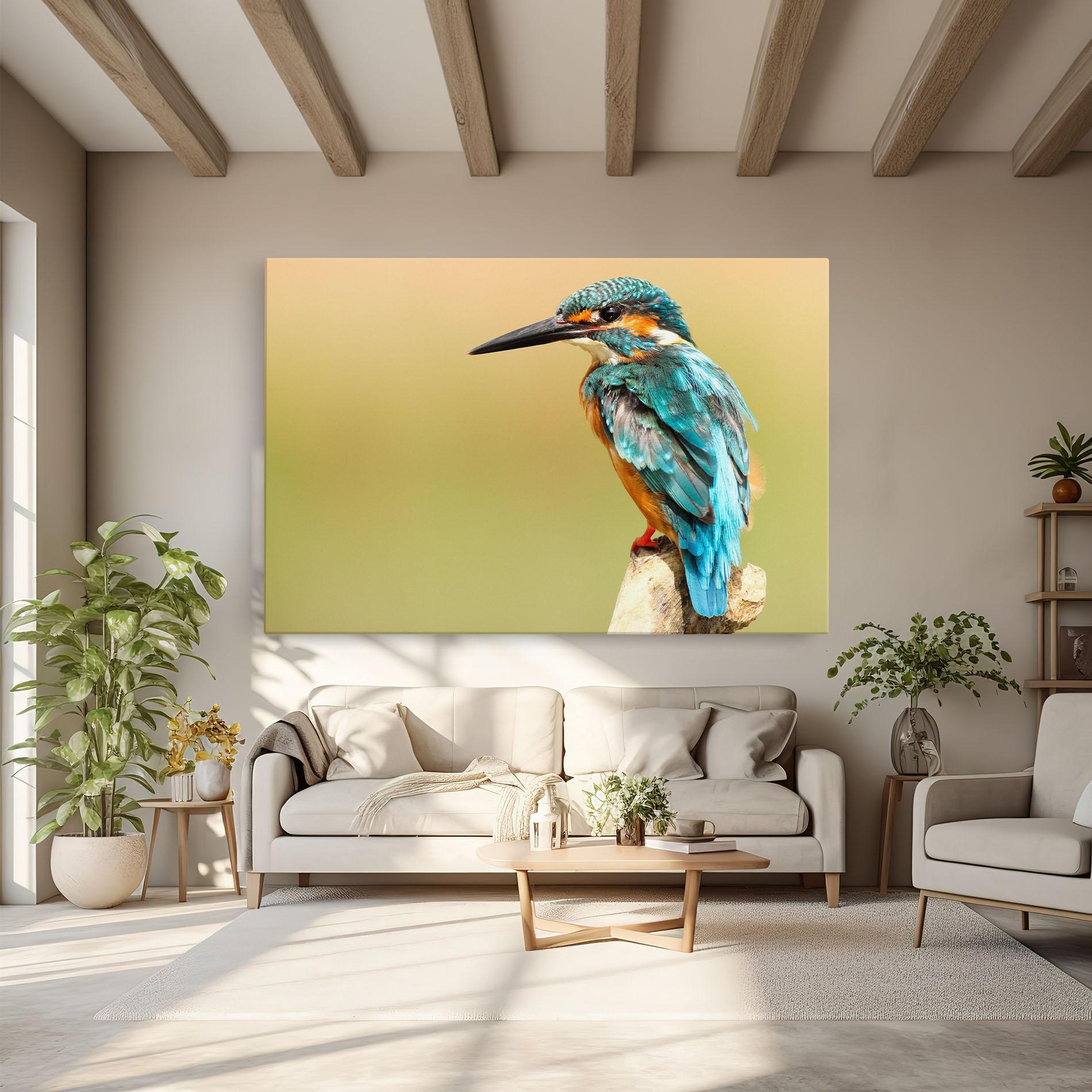 Tablou Canvas Light Blue Bird mockup 6