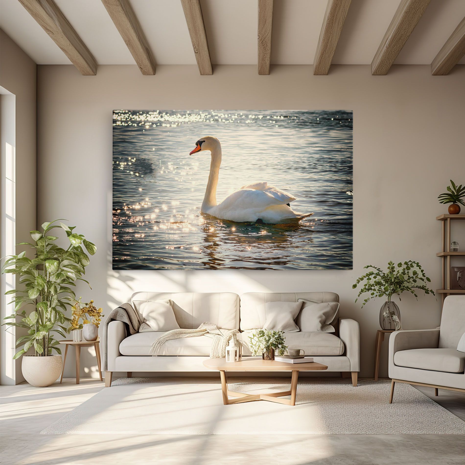 Swan On Lake mockup 6