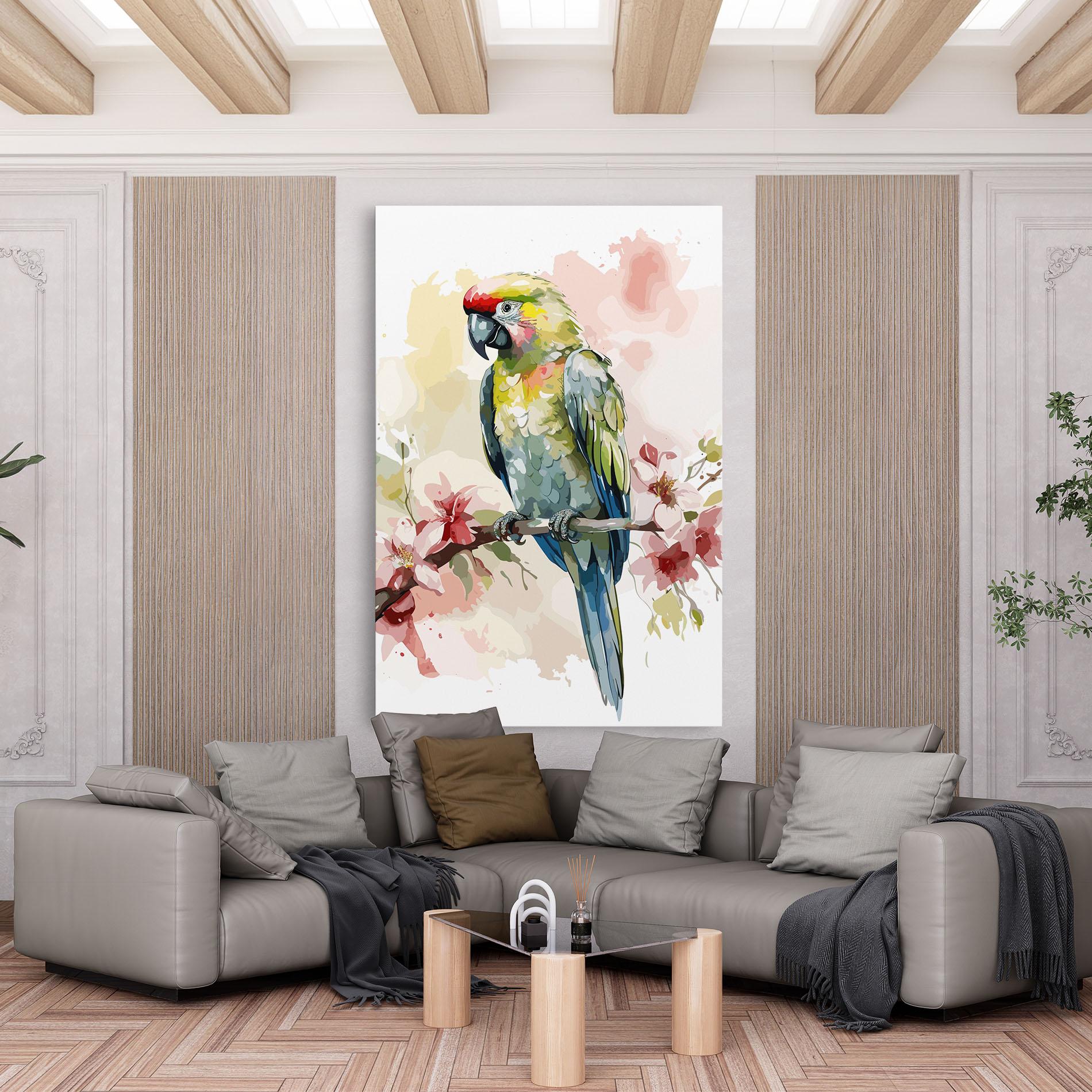 Tablou Canvas Beautiful Parrot mockup 6