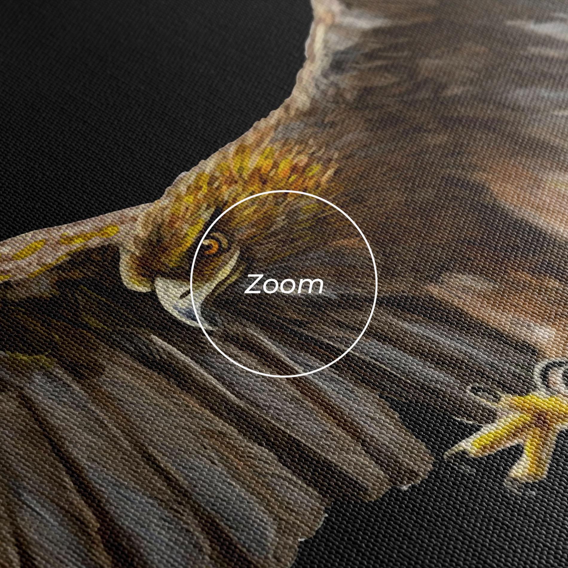 Tablou Canvas Eagle On Black mockup 3
