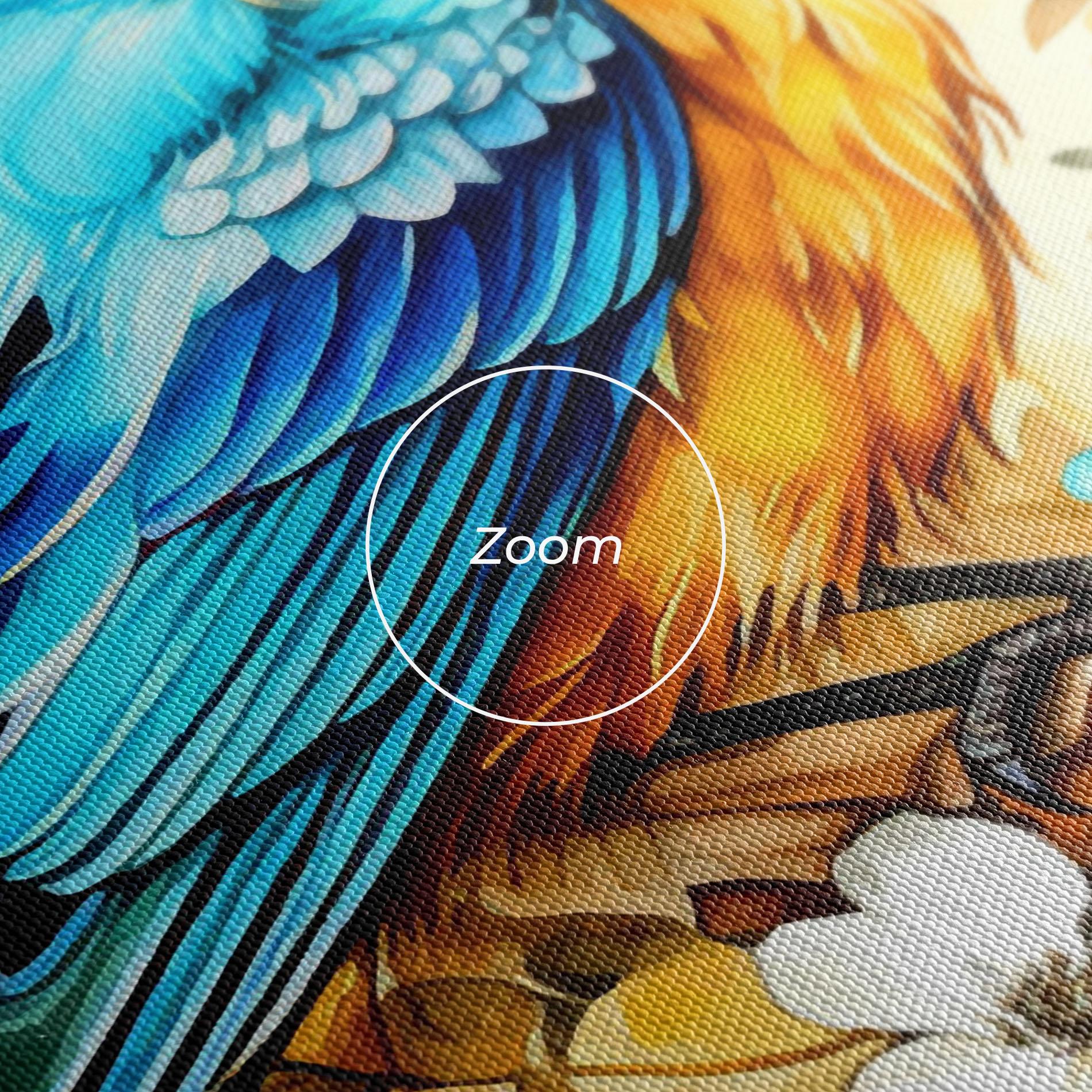 Tablou Canvas Light Blue Bird mockup 3