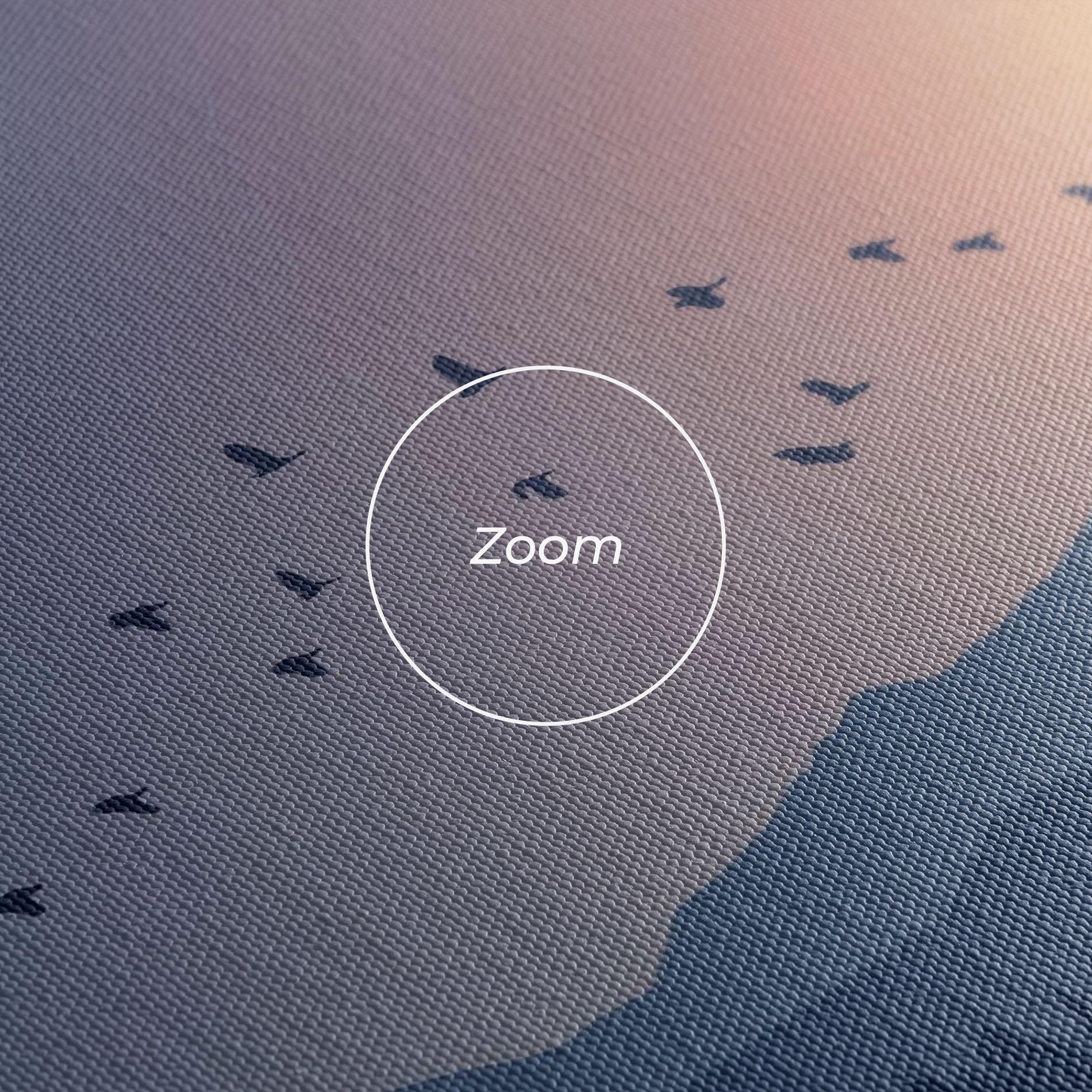 Tablou Canvas Sunset Birds View mockup 3