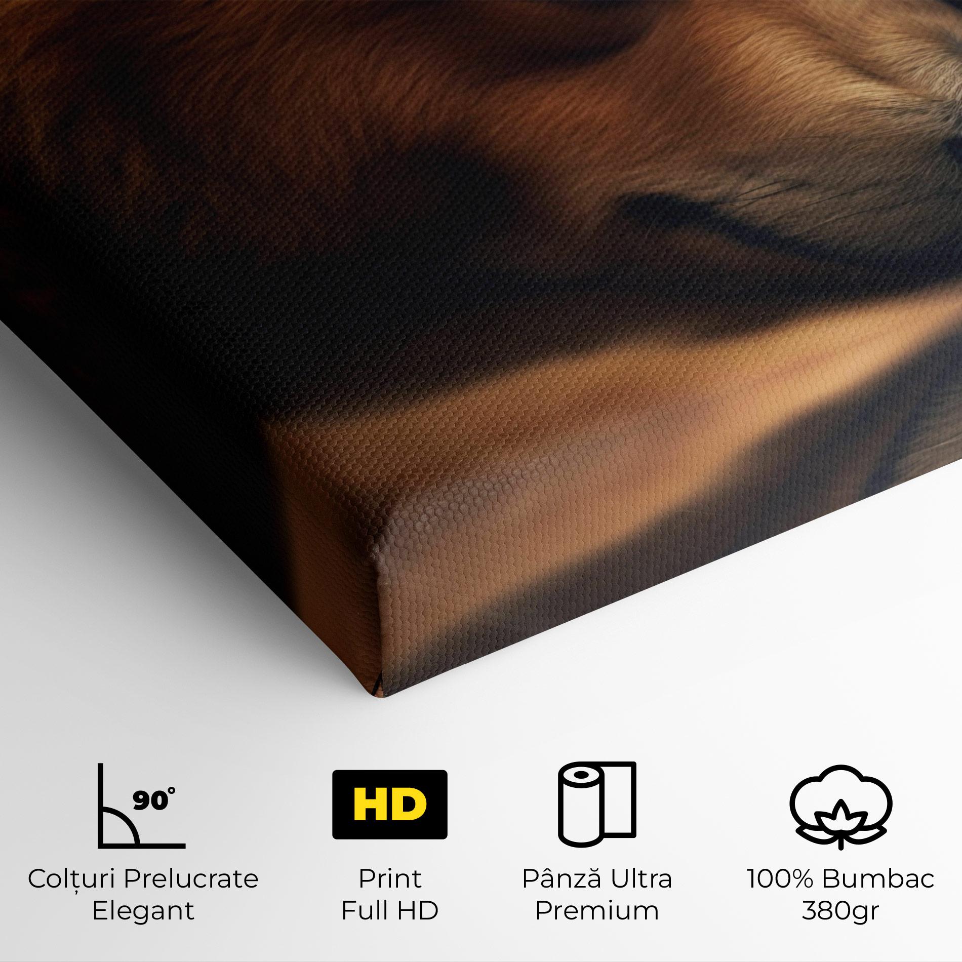 Tablou Canvas Bear With Eagle mockup 4