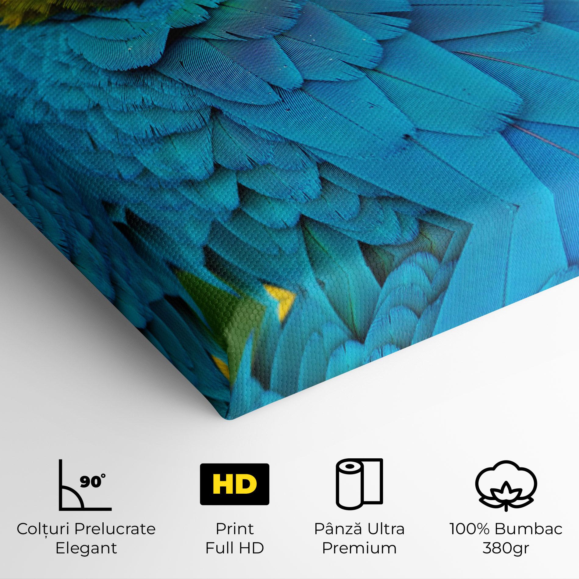 Tablou Canvas Blue Parrot mockup 4