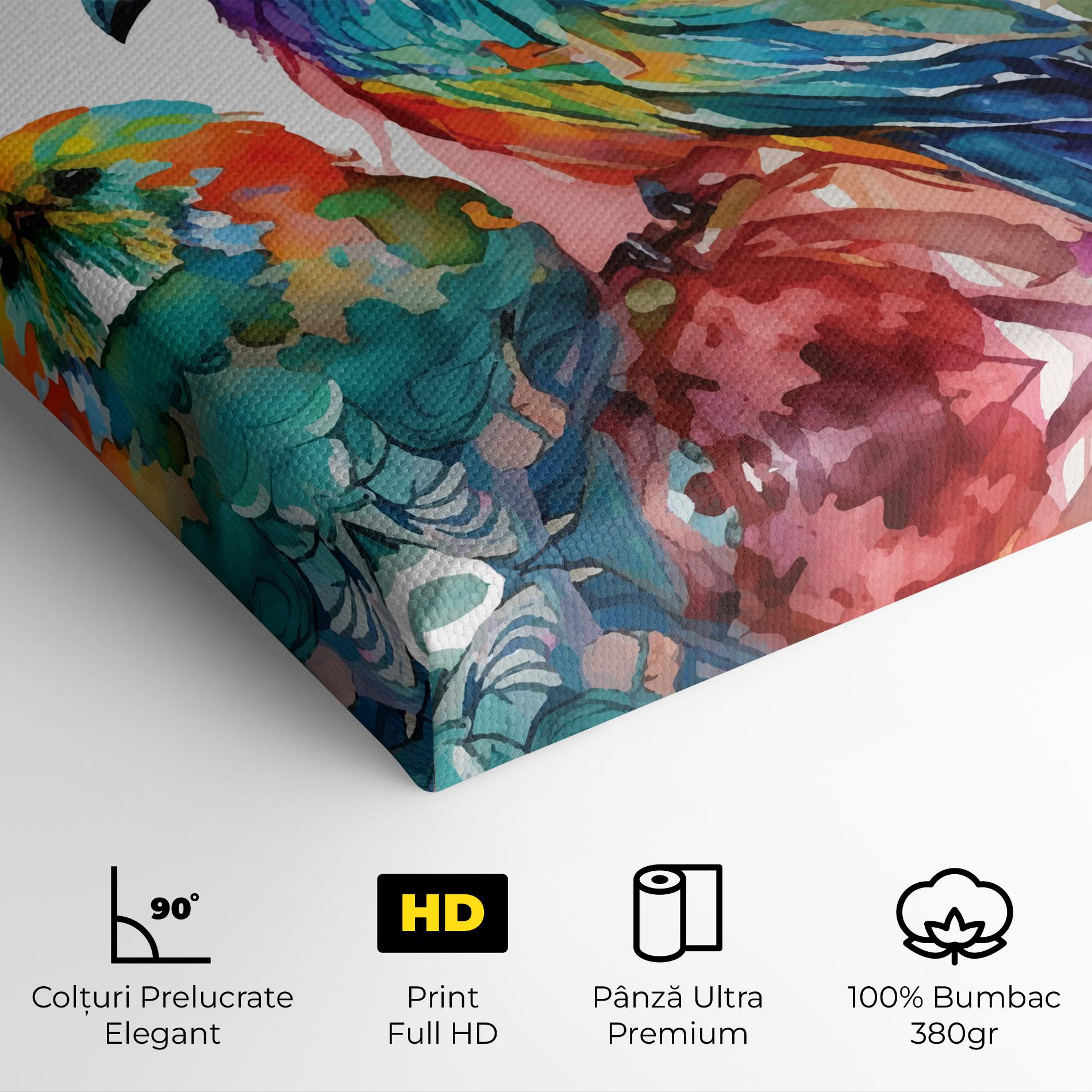 Tablou Canvas Colorful Birds mockup 4