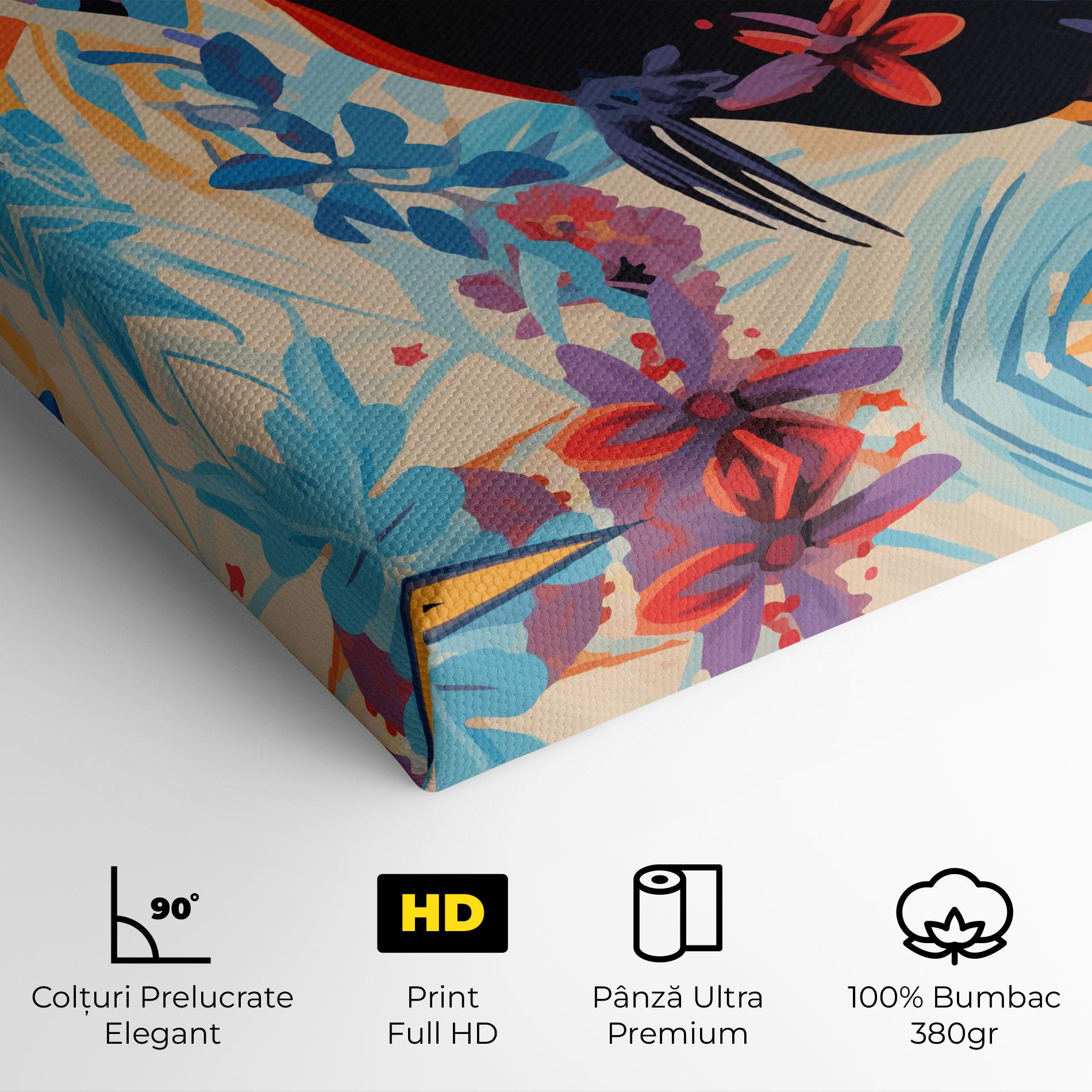 Tablou Canvas Colorful Toucan mockup 4