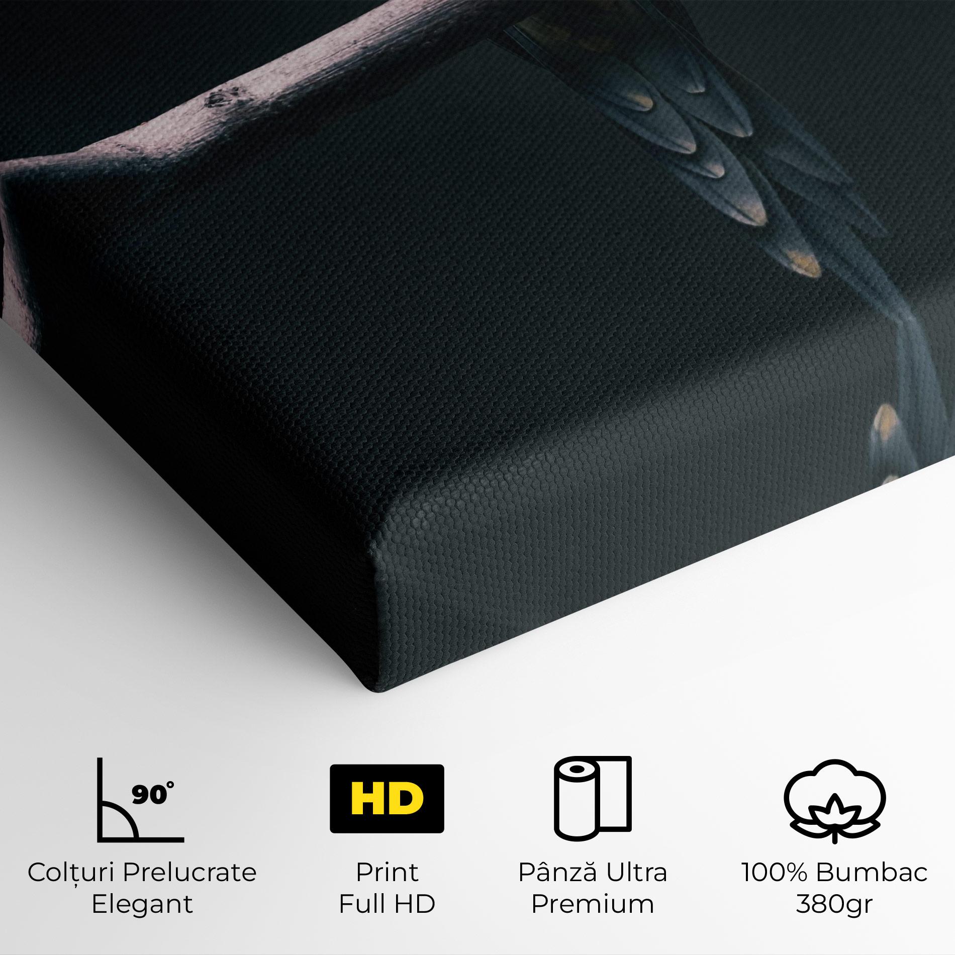 Tablou Canvas Fire Parrot mockup 4