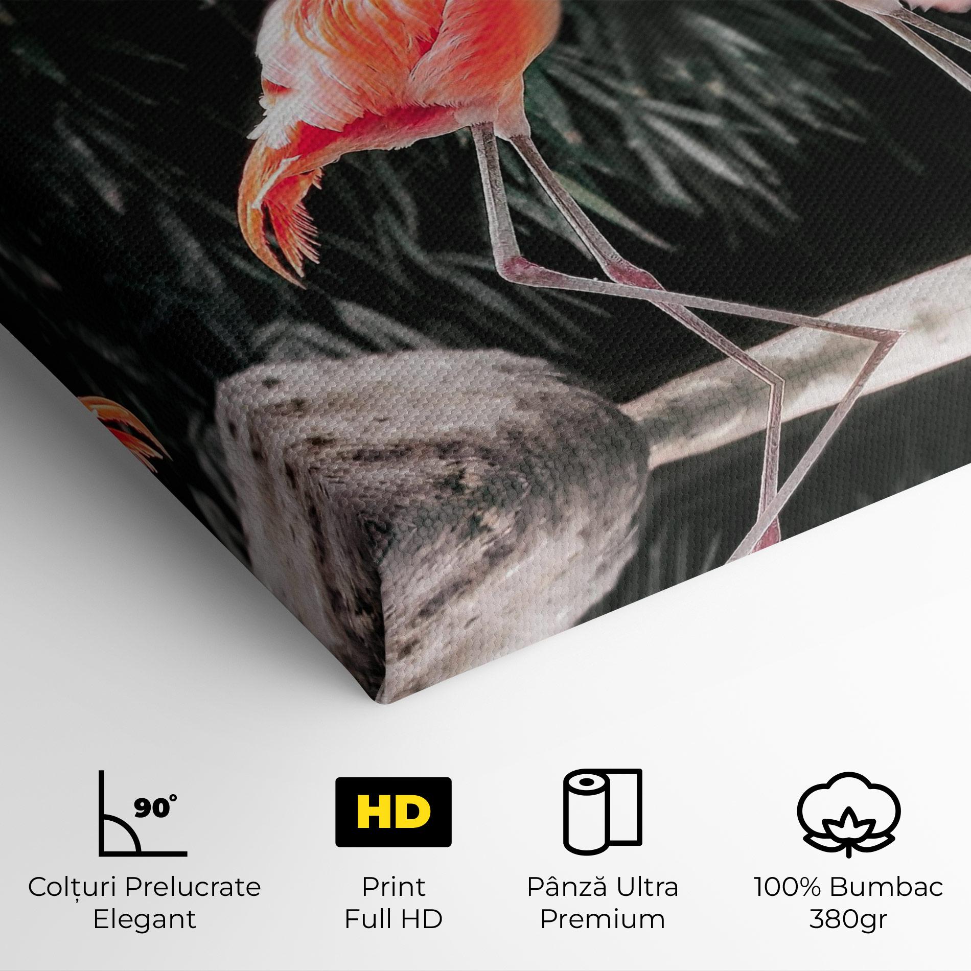 Tablou Canvas Flamingo Love mockup 4