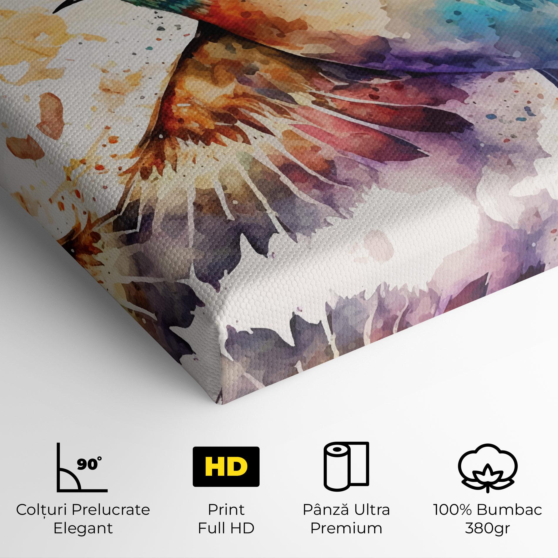 Tablou Canvas Painted Wings Bird mockup 4