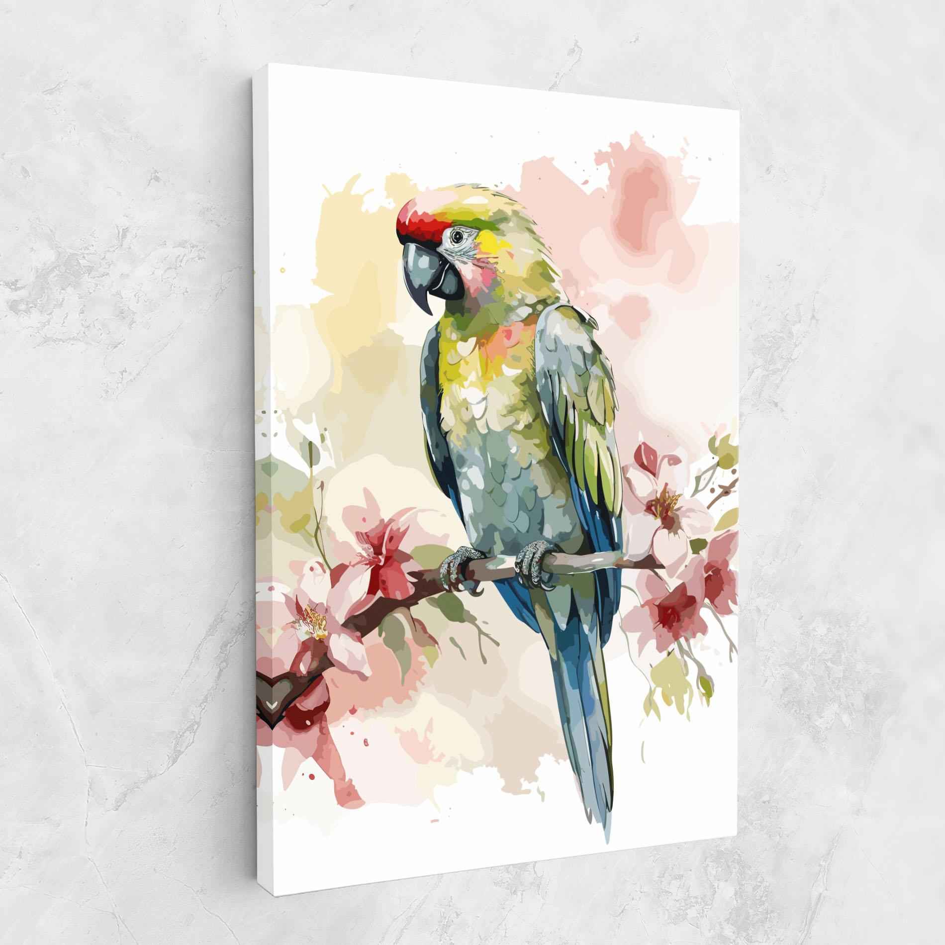 Tablou Canvas Beautiful Parrot mockup 1