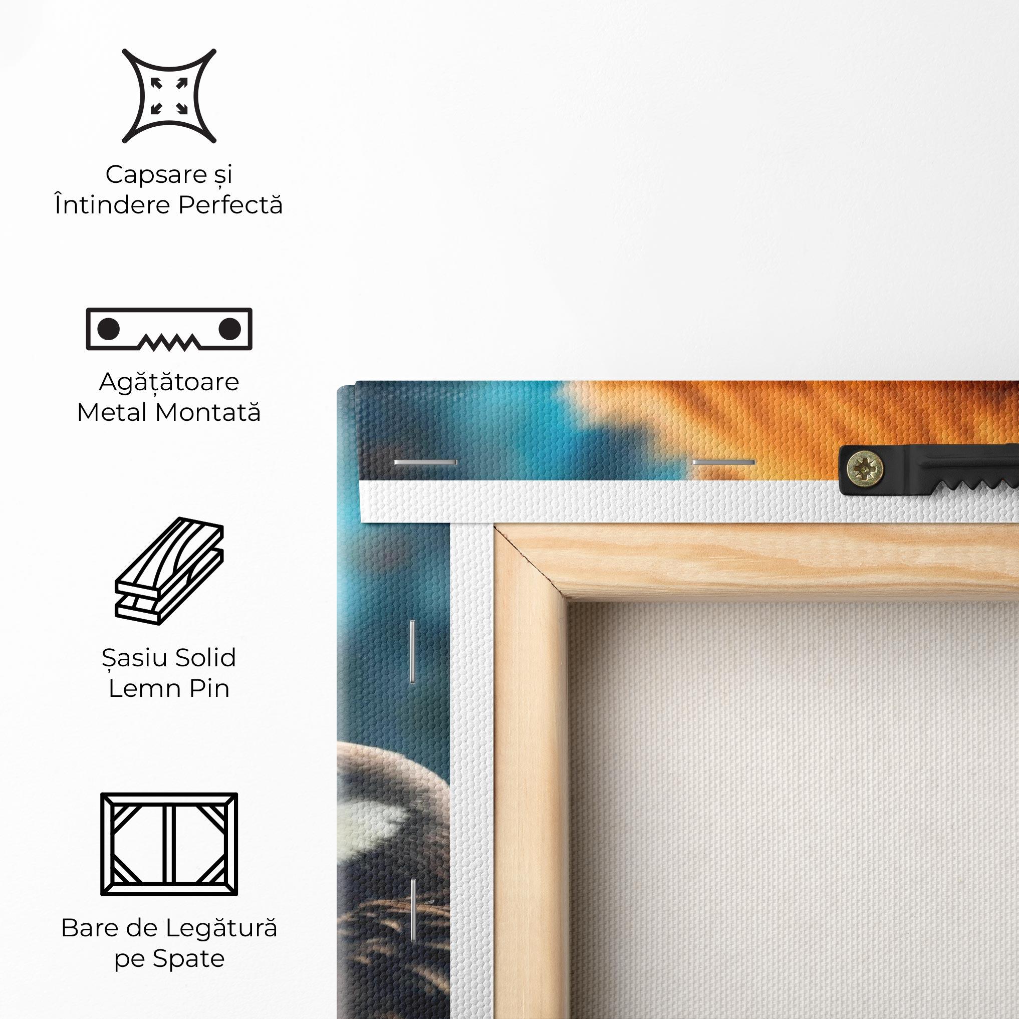 Tablou Canvas Bear With Eagle mockup 5