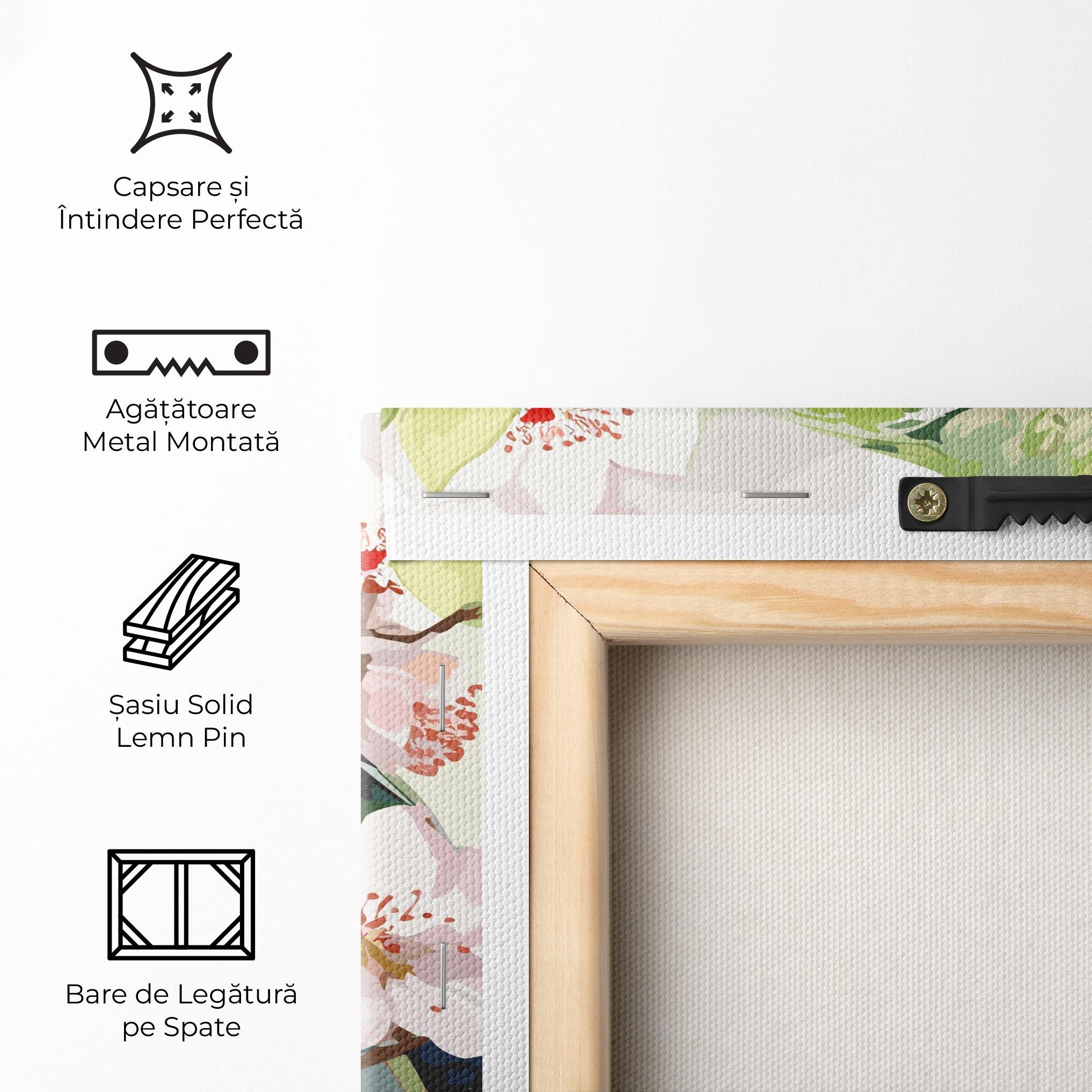 Tablou Canvas Cute Green Parrot mockup 5