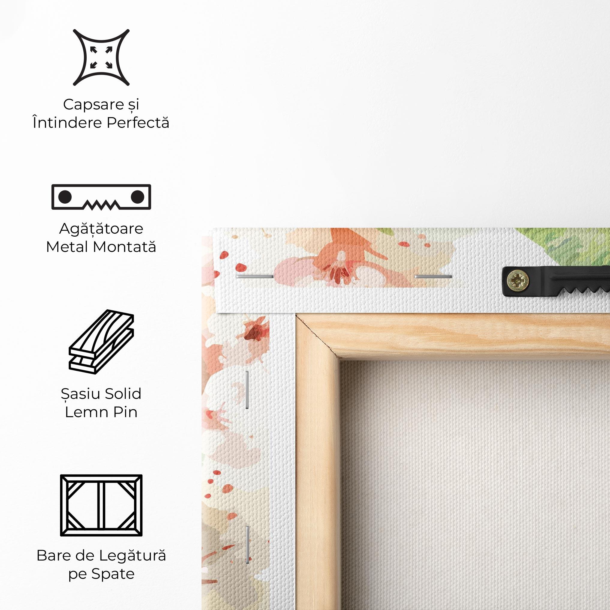 Tablou Canvas Pretty Green Parrot mockup 5