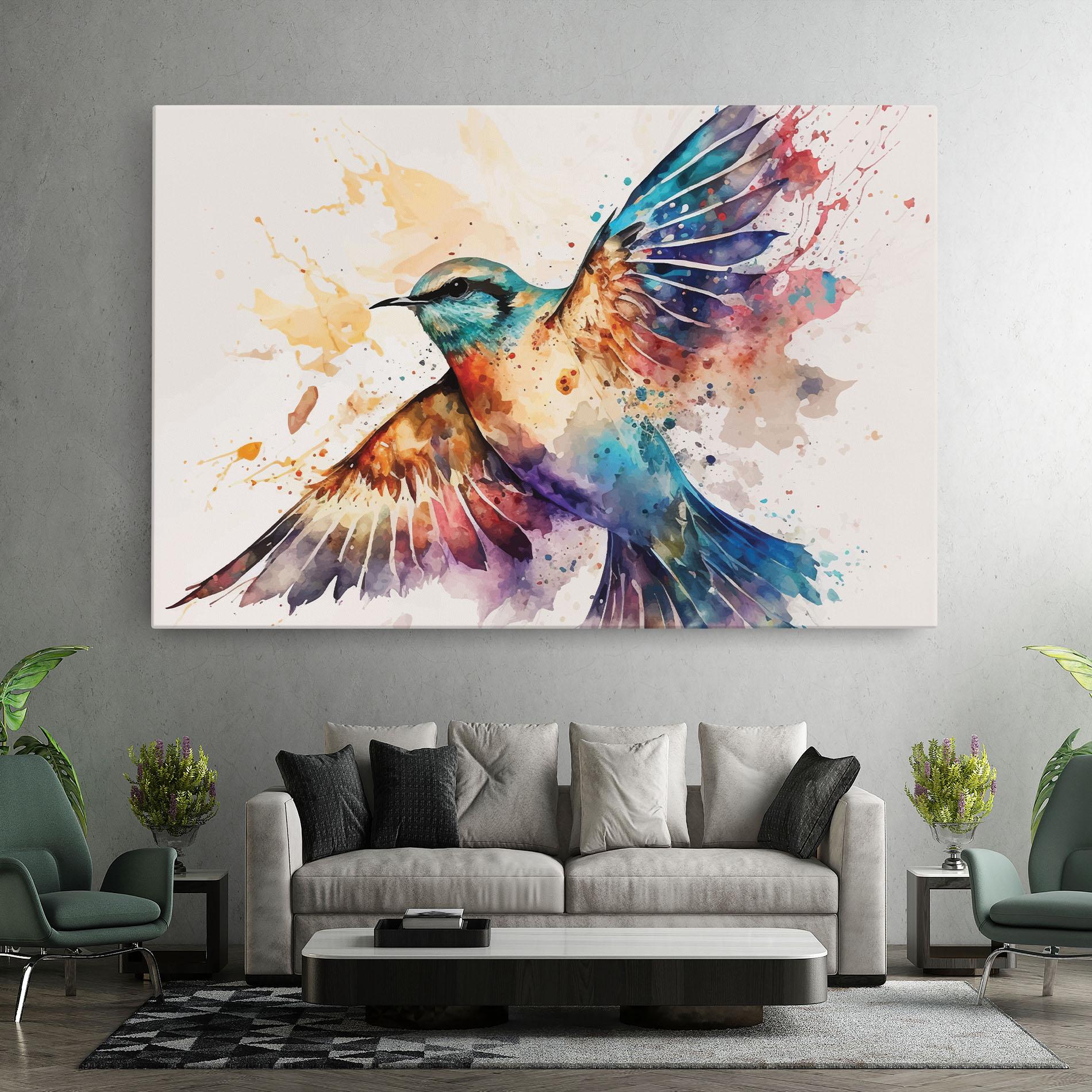 Tablou Canvas Painted Wings Bird mockup 7