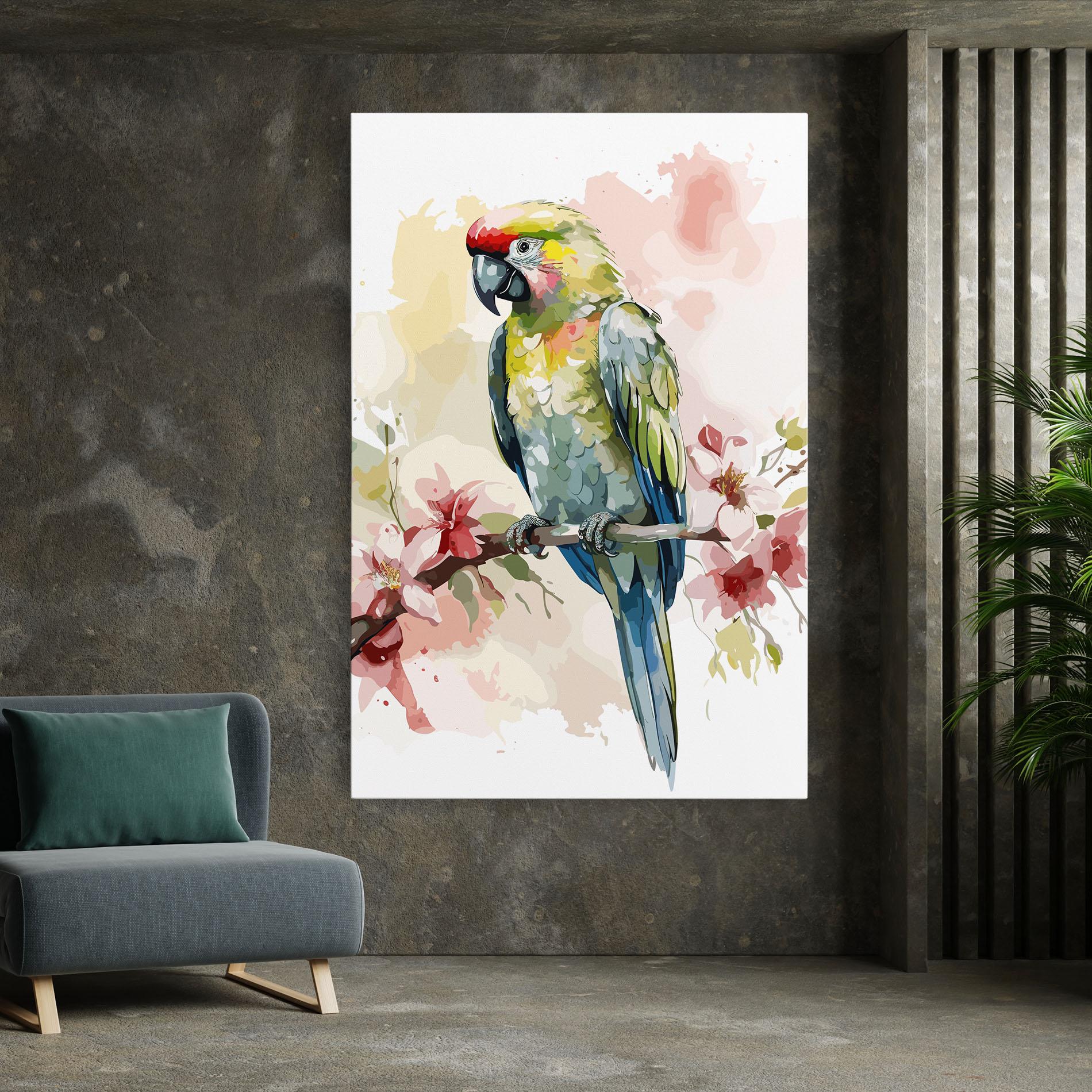 Tablou Canvas Beautiful Parrot mockup 7