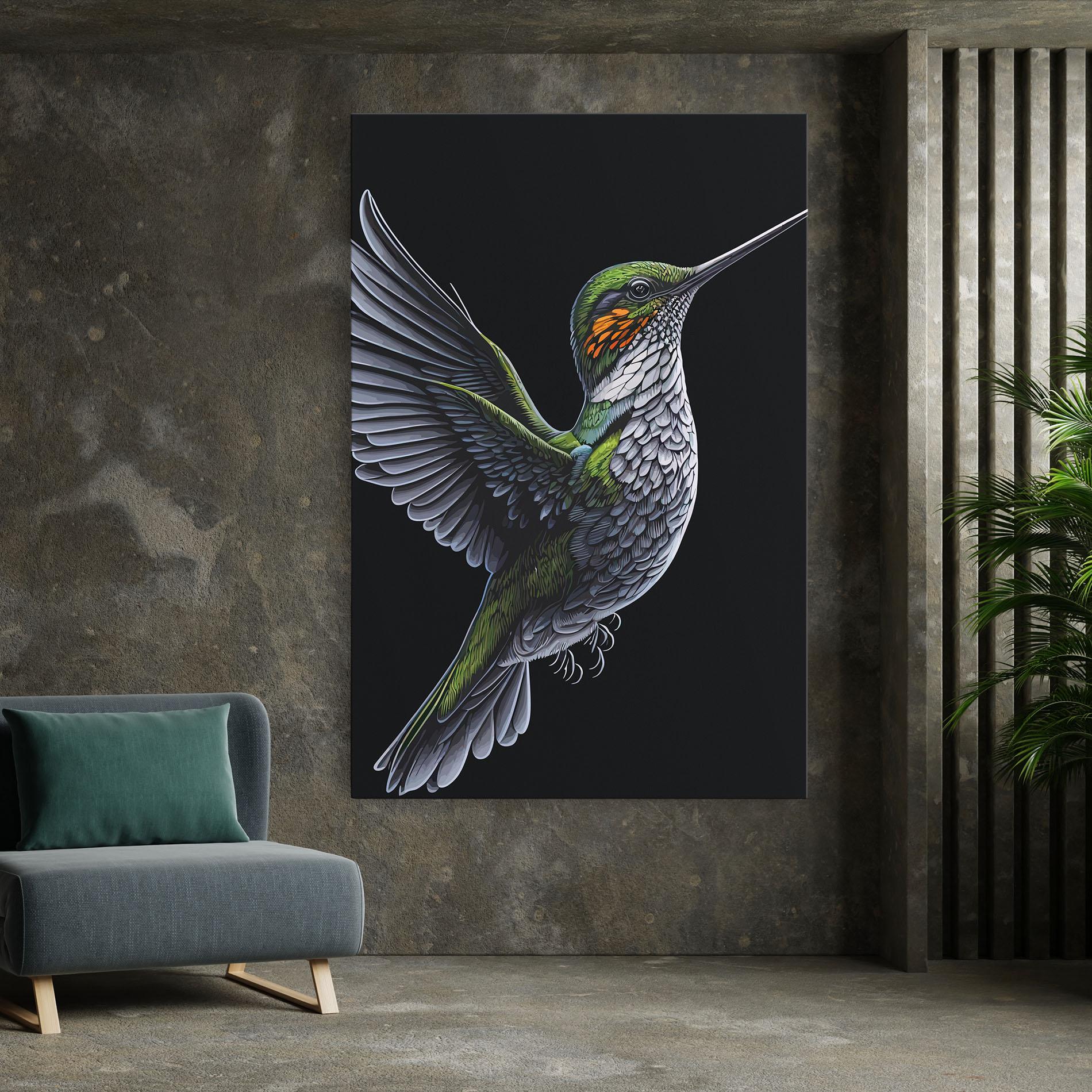 Tablou Canvas Hummingbird mockup 7
