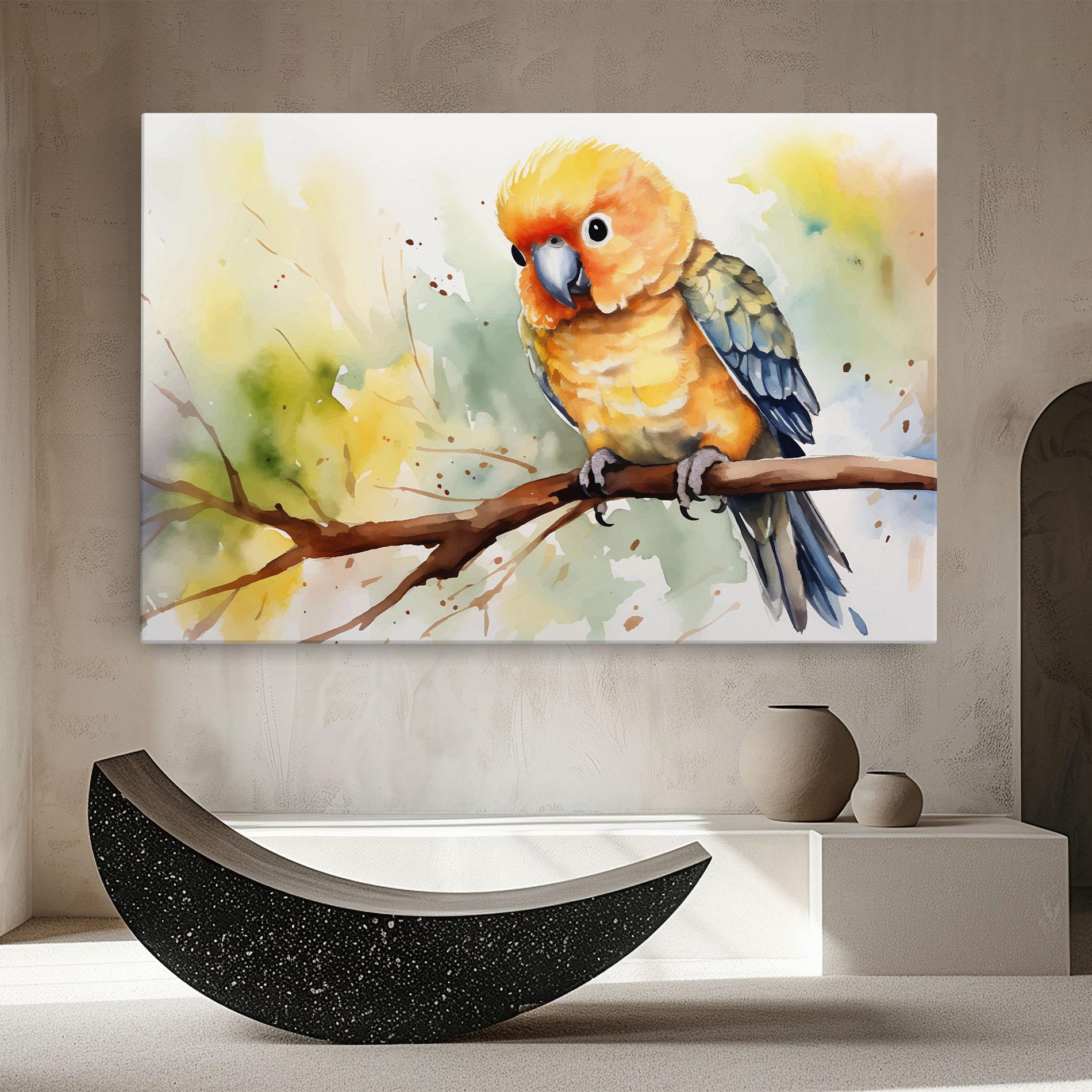 Tablou Canvas Cute Baby Parrot mockup 8