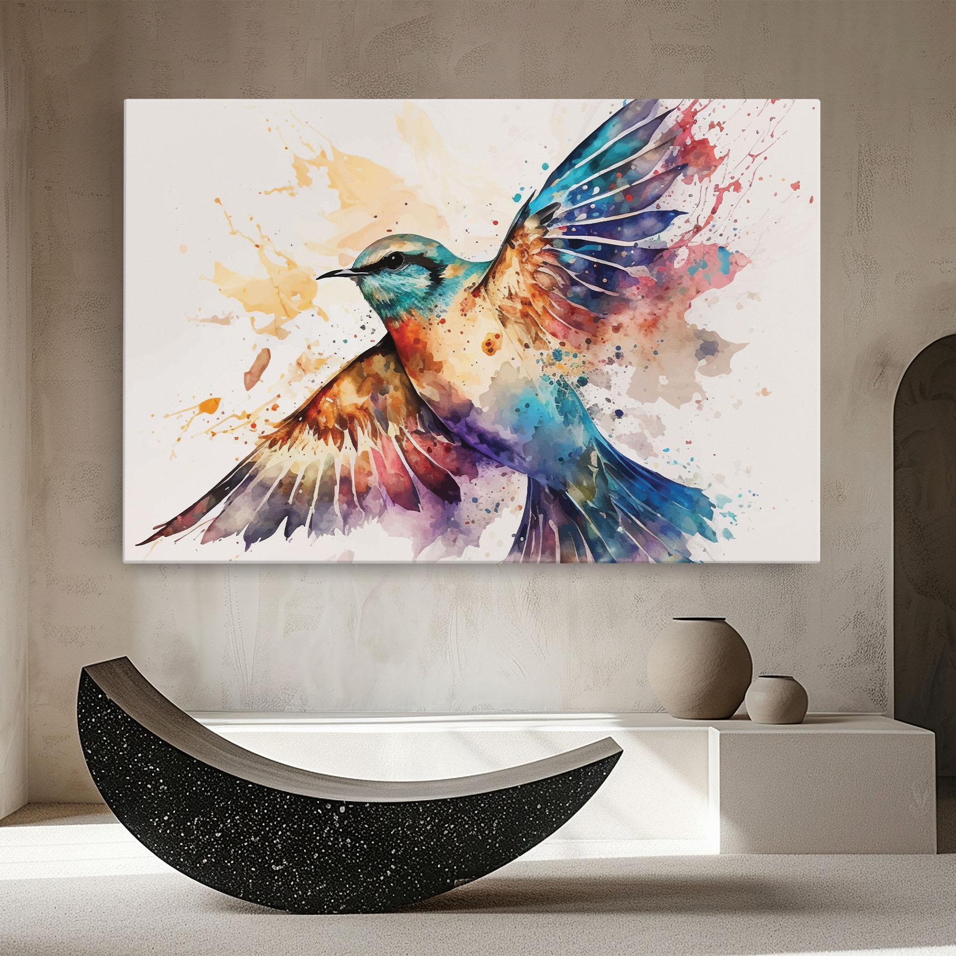 Tablou Canvas Painted Wings Bird mockup 8