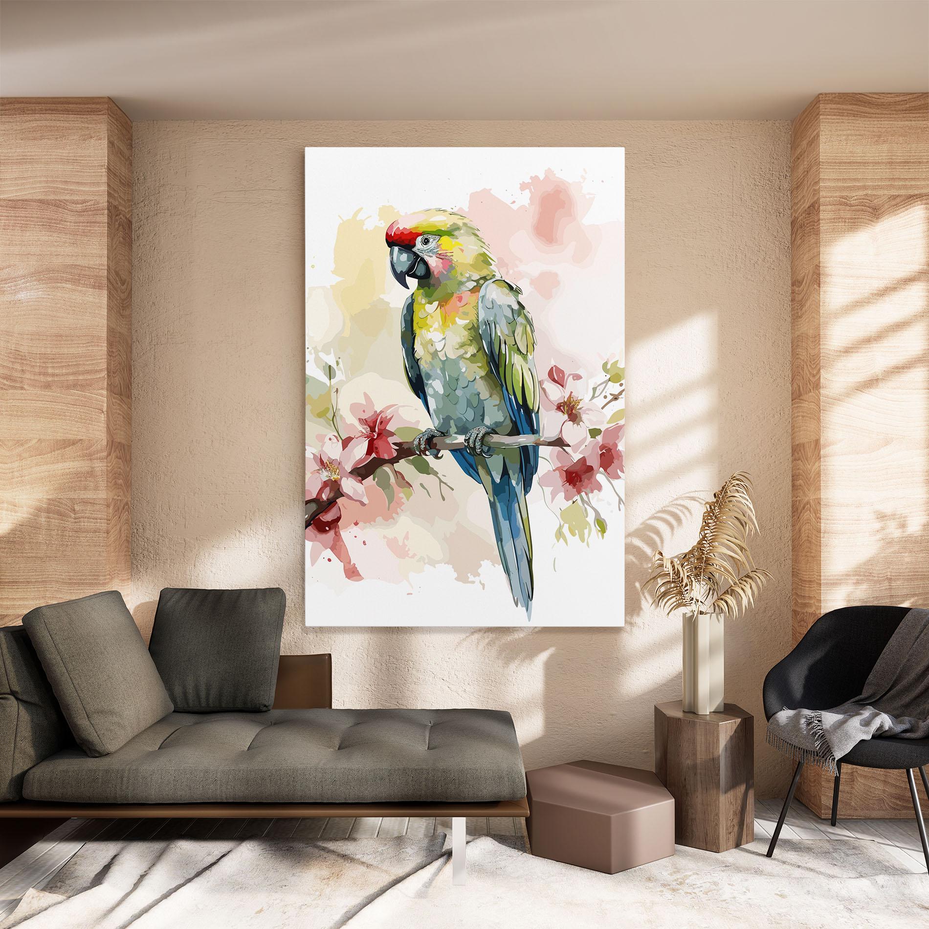 Tablou Canvas Beautiful Parrot mockup 8