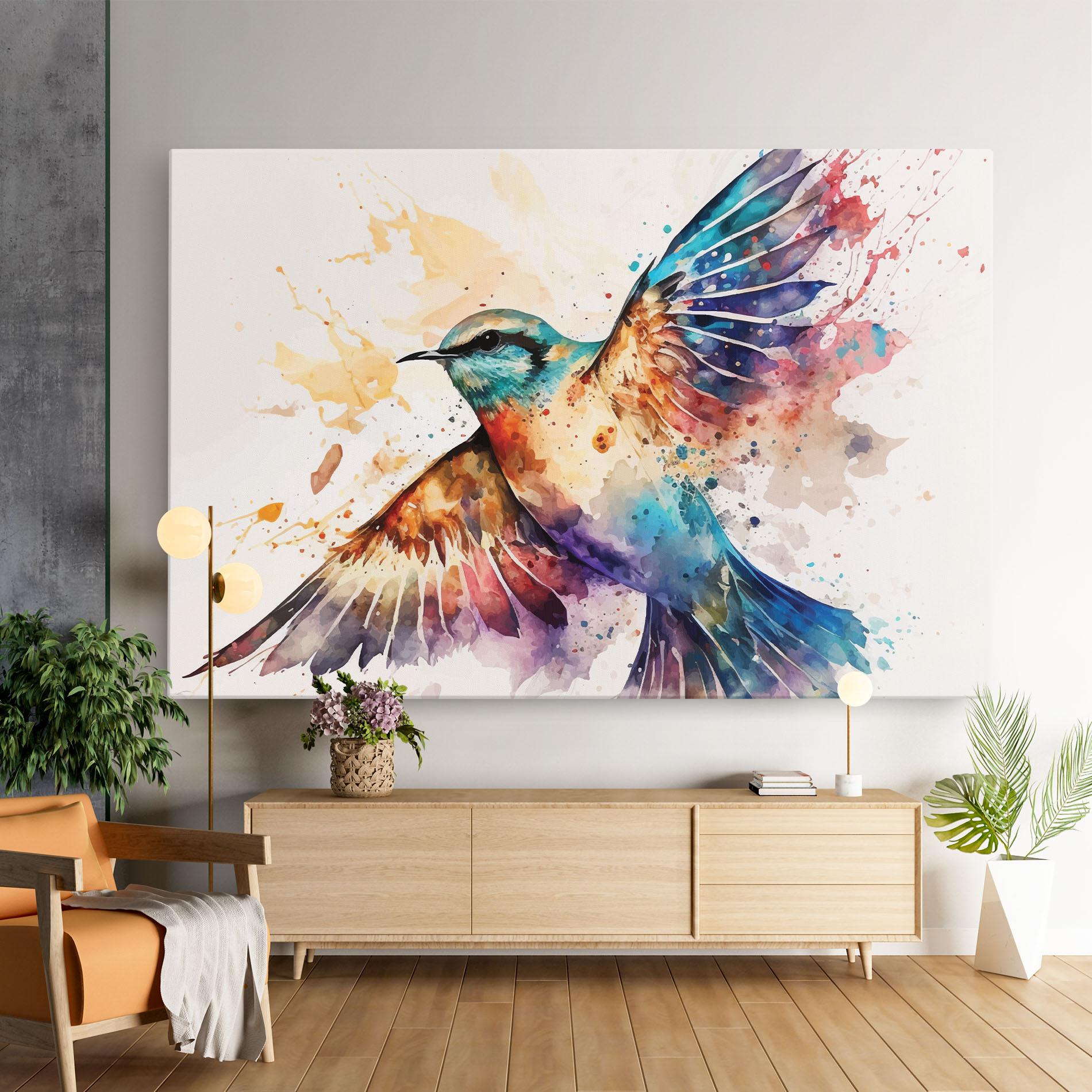 Tablou Canvas Painted Wings Bird mockup 9