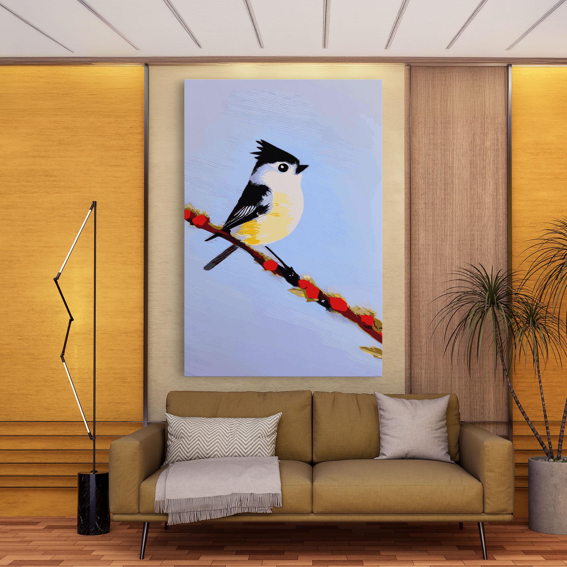 Tablou Canvas Bird Painting mockup 9