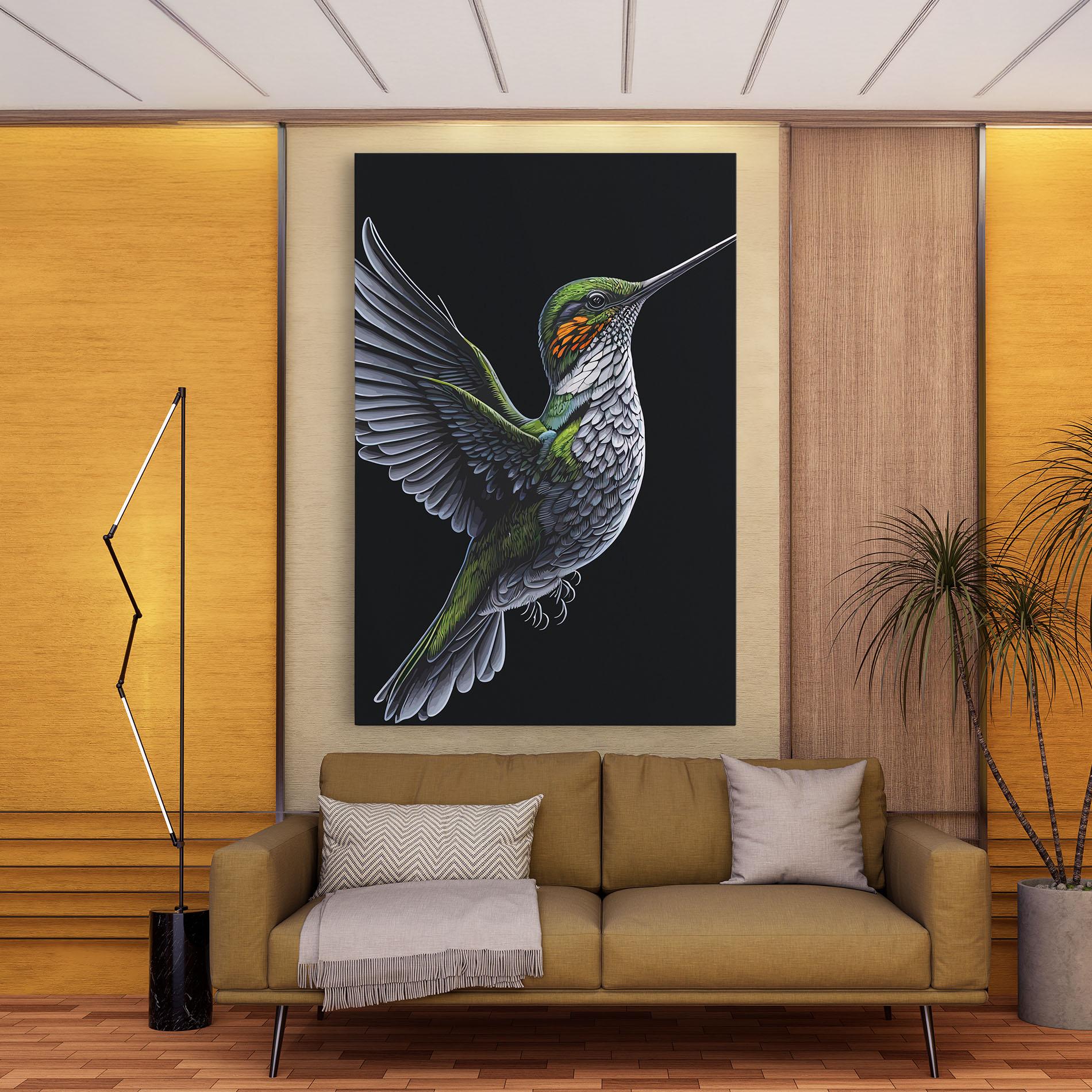 Tablou Canvas Hummingbird mockup 9