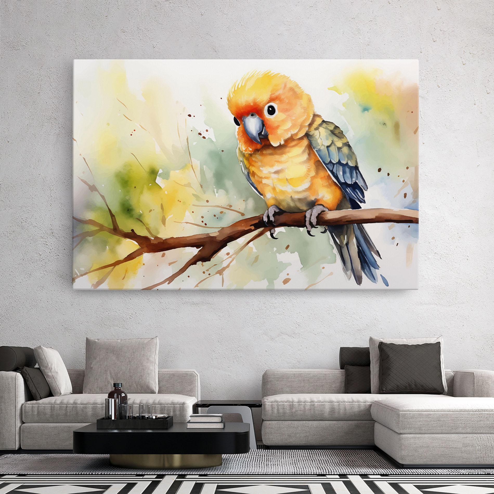 Tablou Canvas Cute Baby Parrot mockup 2