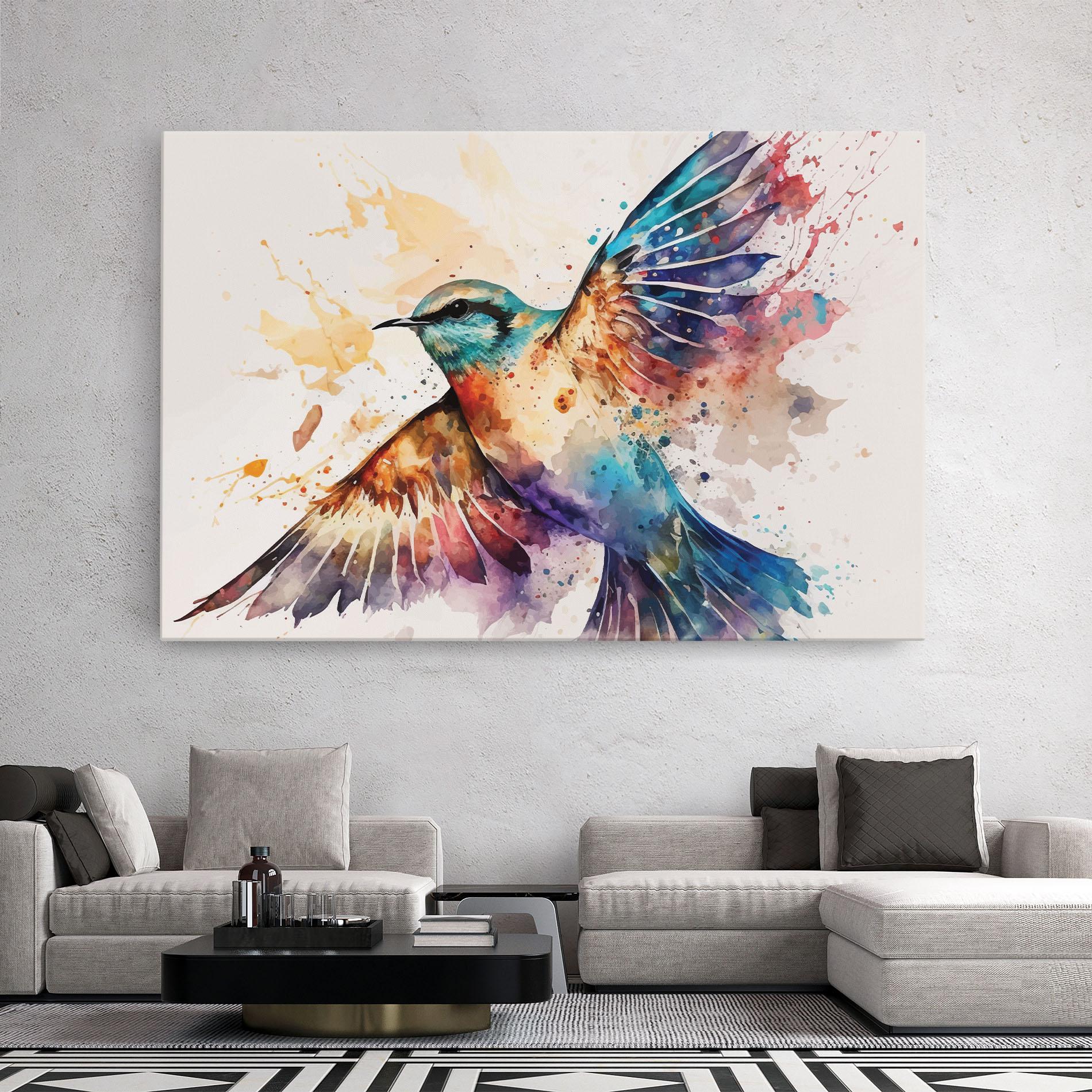 Tablou Canvas Painted Wings Bird mockup 2